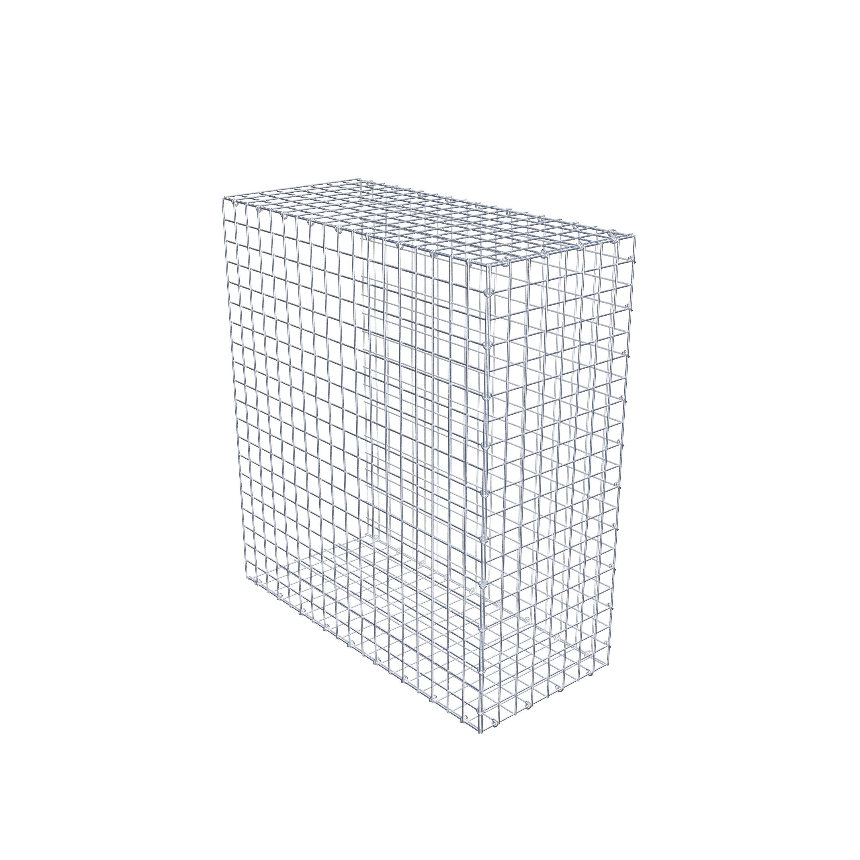 Mounted gabion type 2 100 cm x 90 cm x 40 cm (L x H x D), mesh size 5 cm x 5 cm, C-ring