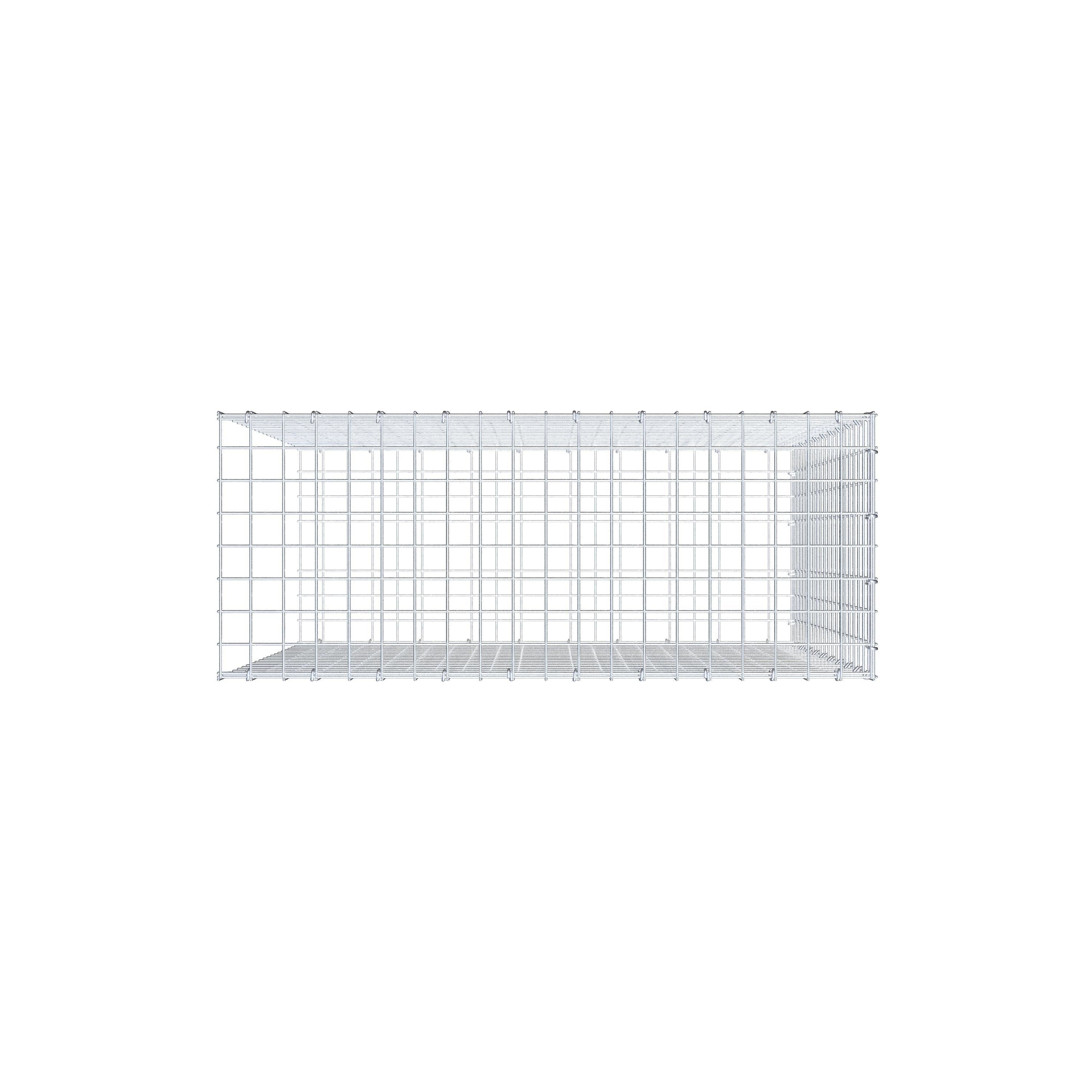 Schanskorf type 2 100 cm x 100 cm x 40 cm (L x H x D), maaswijdte 5 cm x 5 cm, C-ring