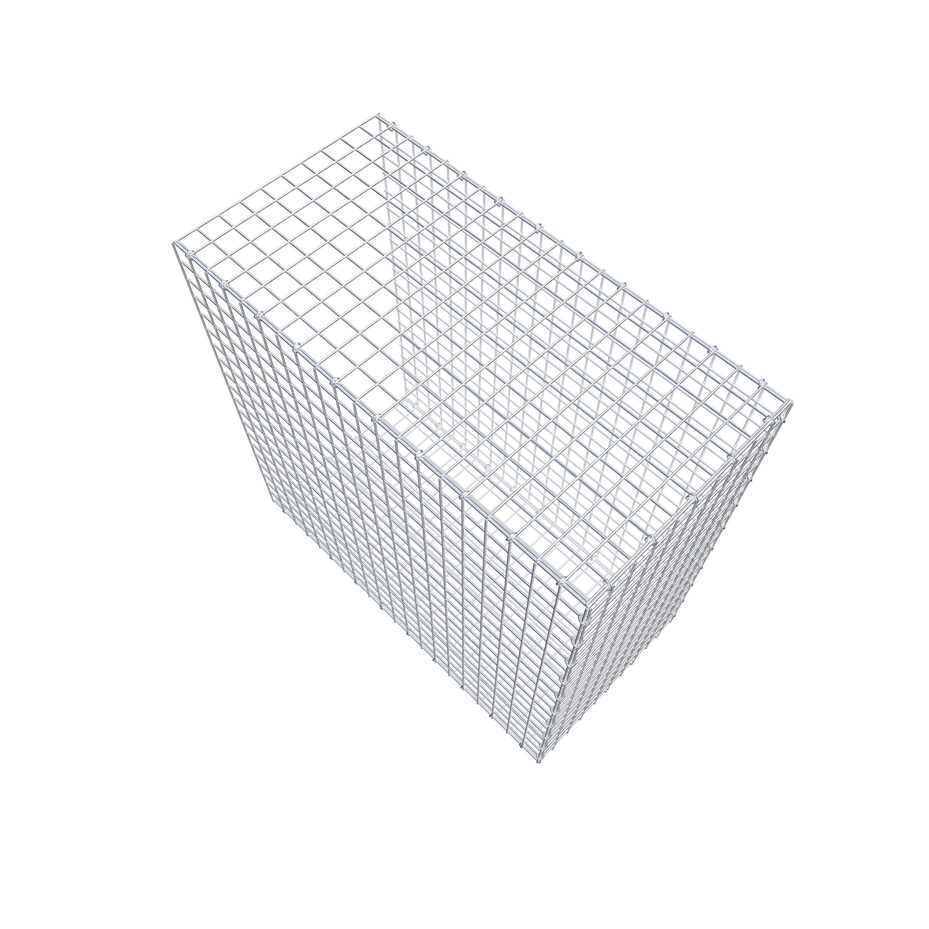 Mounted gabion type 2 100 cm x 100 cm x 50 cm (L x H x D), mesh size 5 cm x 5 cm, C-ring