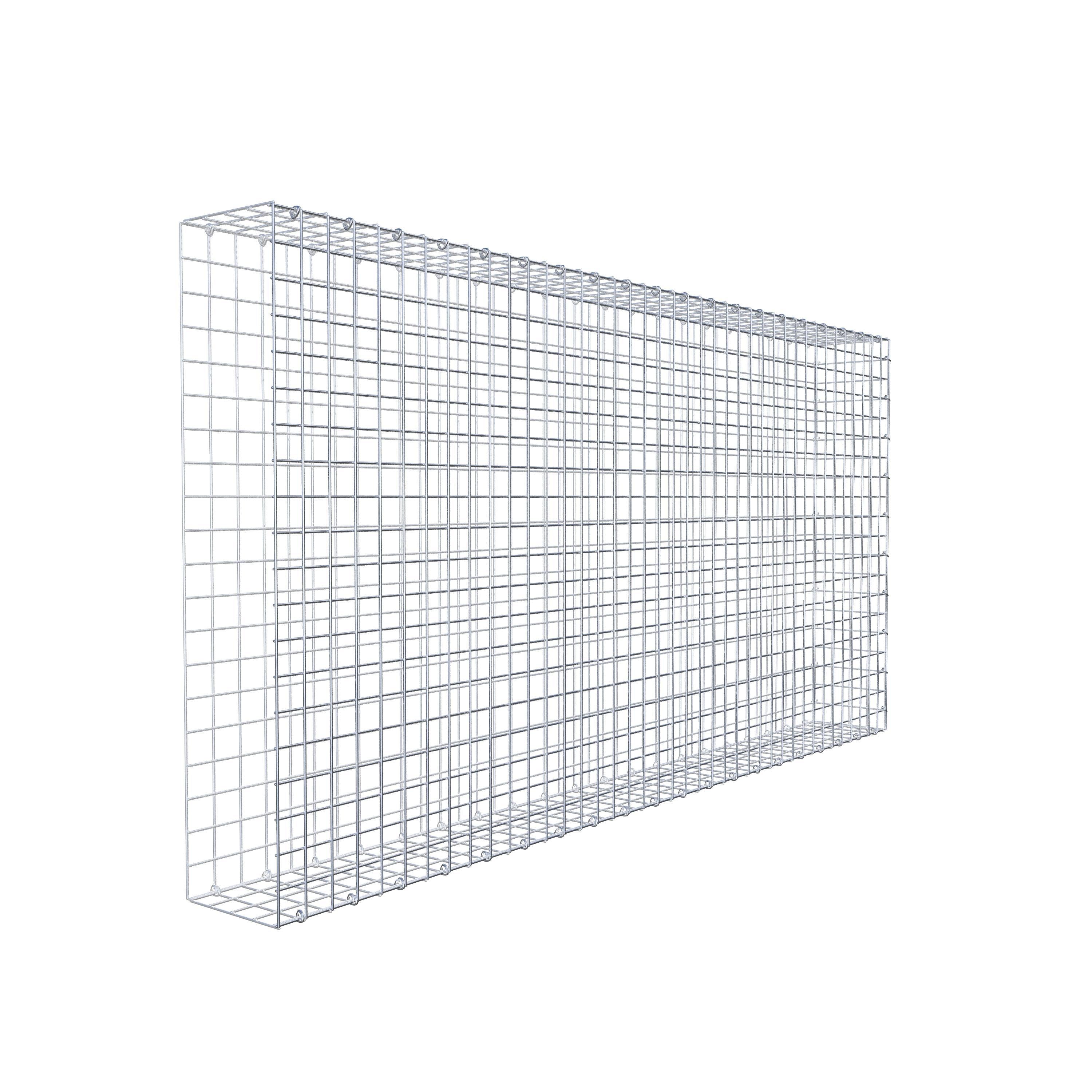 Monteret gabion type 2 200 cm x 100 cm x 20 cm (L x H x D), maskestørrelse 5 cm x 5 cm, C-ring