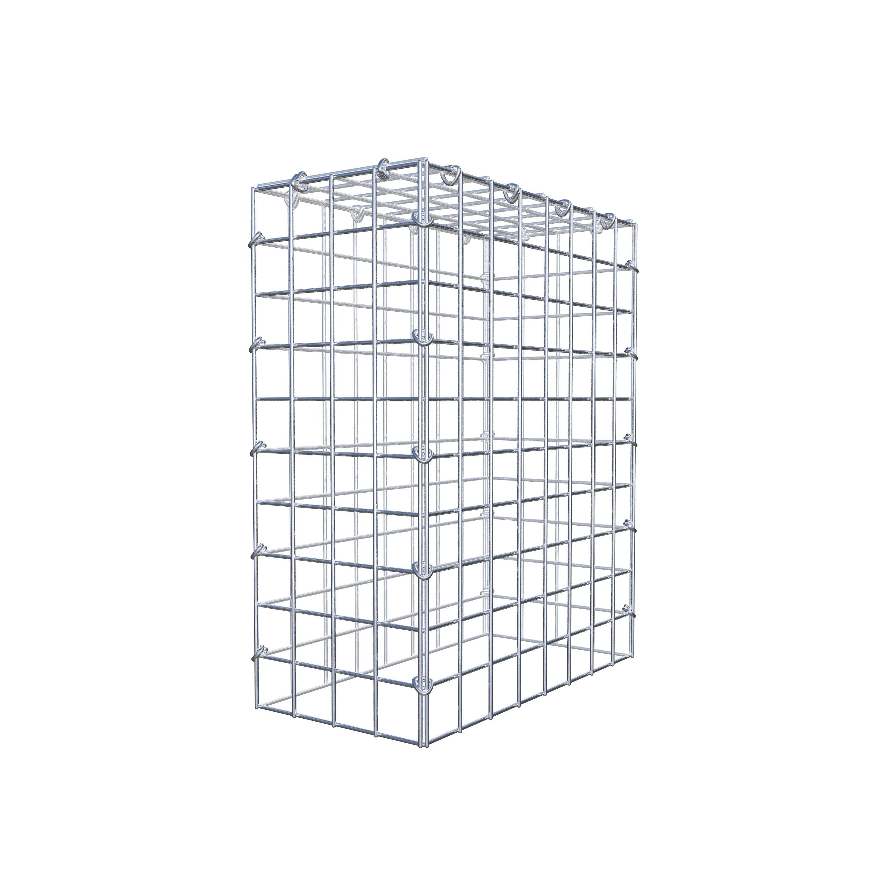 Monteret gabion type 3 50 cm x 40 cm x 20 cm (L x H x D), maskestørrelse 5 cm x 5 cm, C-ring