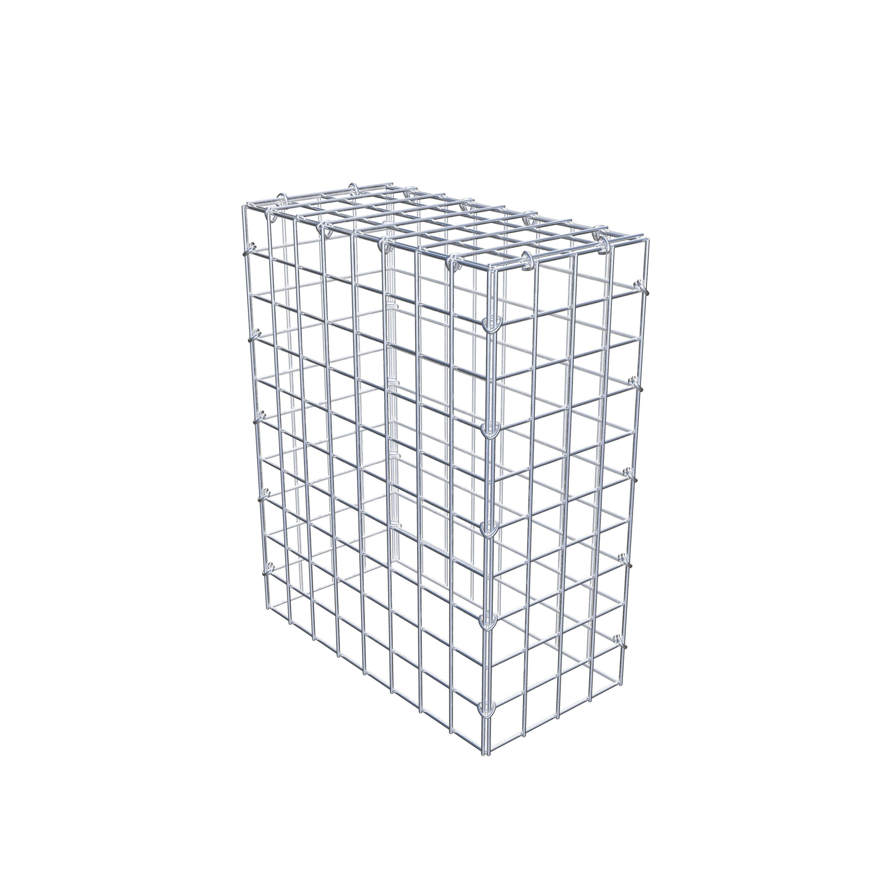 Schanskorf type 3 50 cm x 40 cm x 20 cm (L x H x D), maaswijdte 5 cm x 5 cm, C-ring