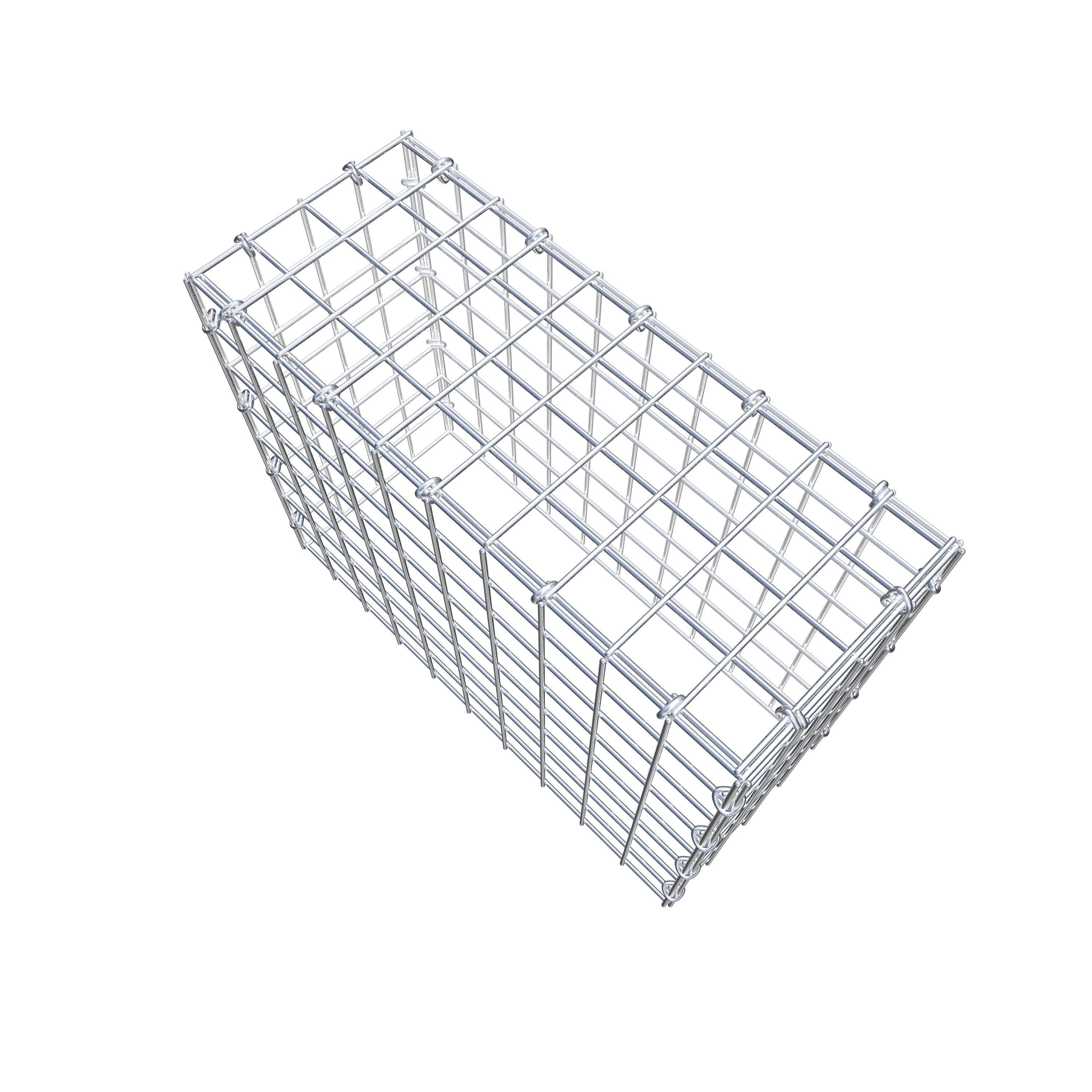 Schanskorf type 3 50 cm x 40 cm x 20 cm (L x H x D), maaswijdte 5 cm x 5 cm, C-ring