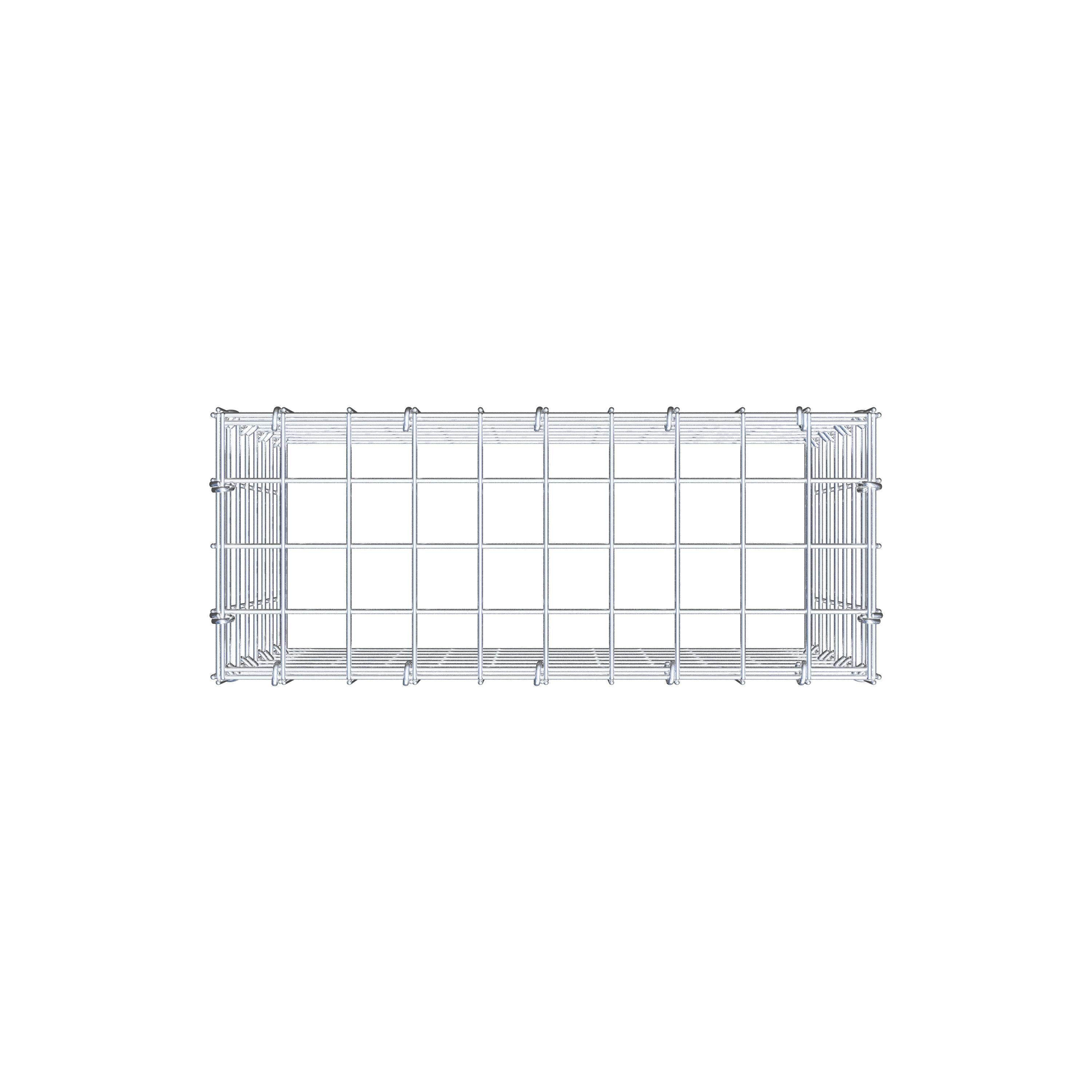 Schanskorf type 3 50 cm x 40 cm x 20 cm (L x H x D), maaswijdte 5 cm x 5 cm, C-ring