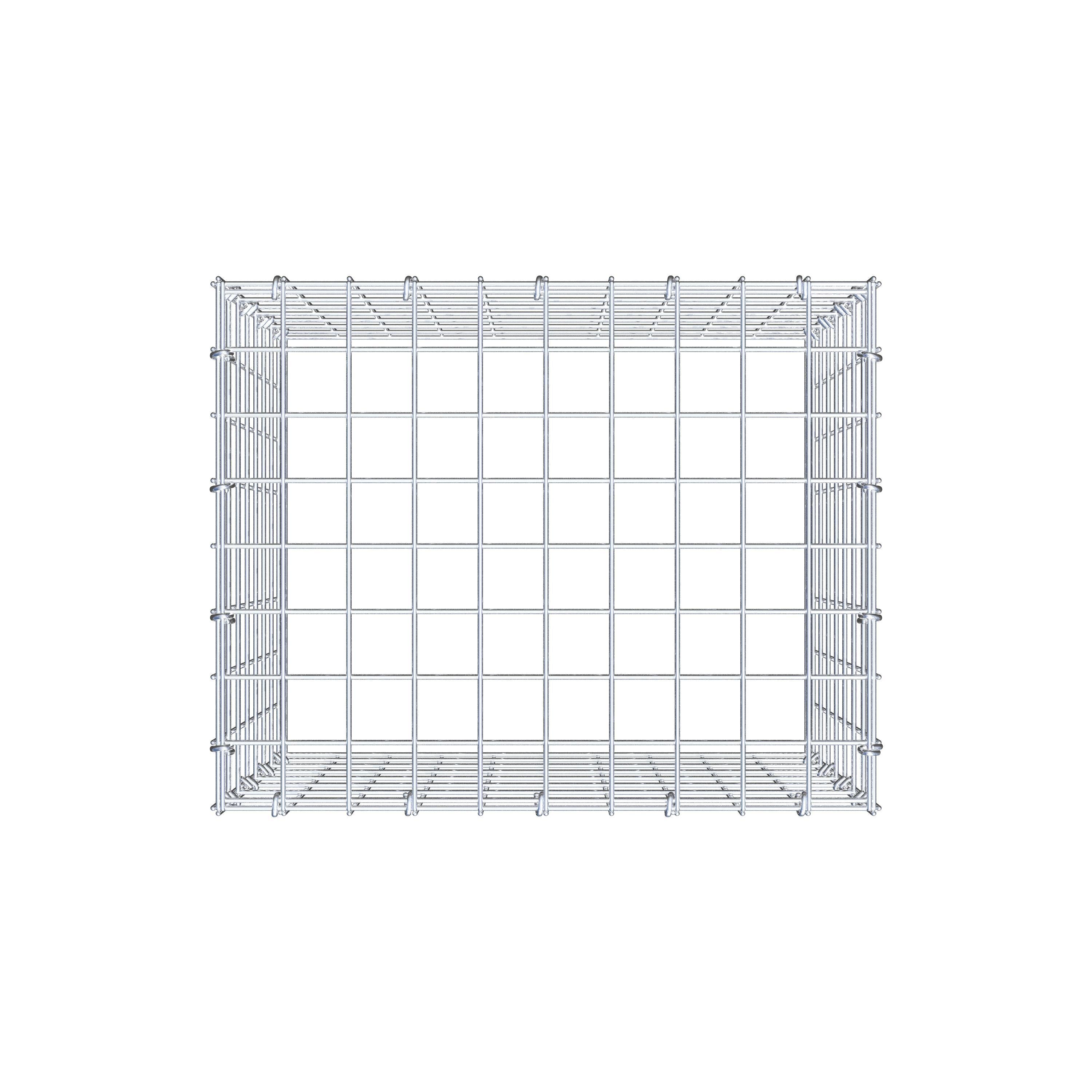 Schanskorf type 3 50 cm x 40 cm x 40 cm (L x H x D), maaswijdte 5 cm x 5 cm, C-ring