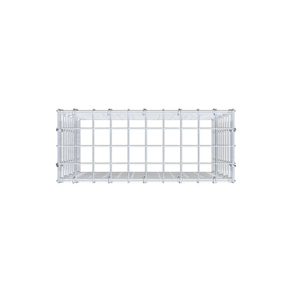 Monteret gabion type 3 50 cm x 50 cm x 20 cm (L x H x D), maskestørrelse 5 cm x 5 cm, C-ring