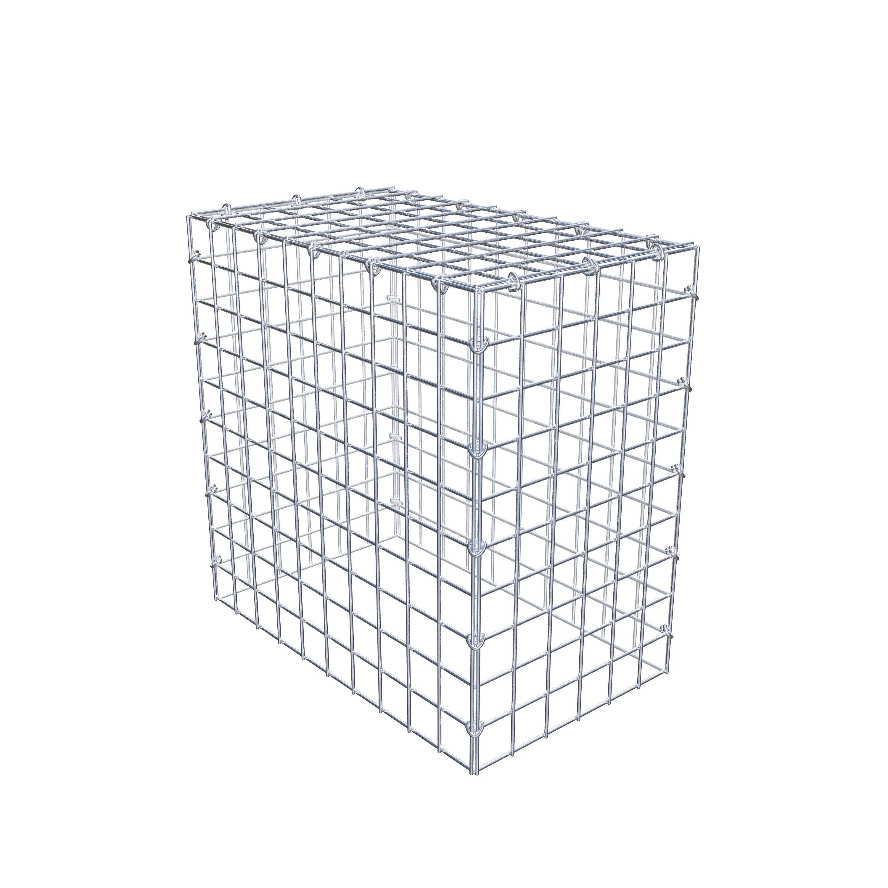 Monteret gabion type 3 50 cm x 50 cm x 30 cm (L x H x D), maskestørrelse 5 cm x 5 cm, C-ring