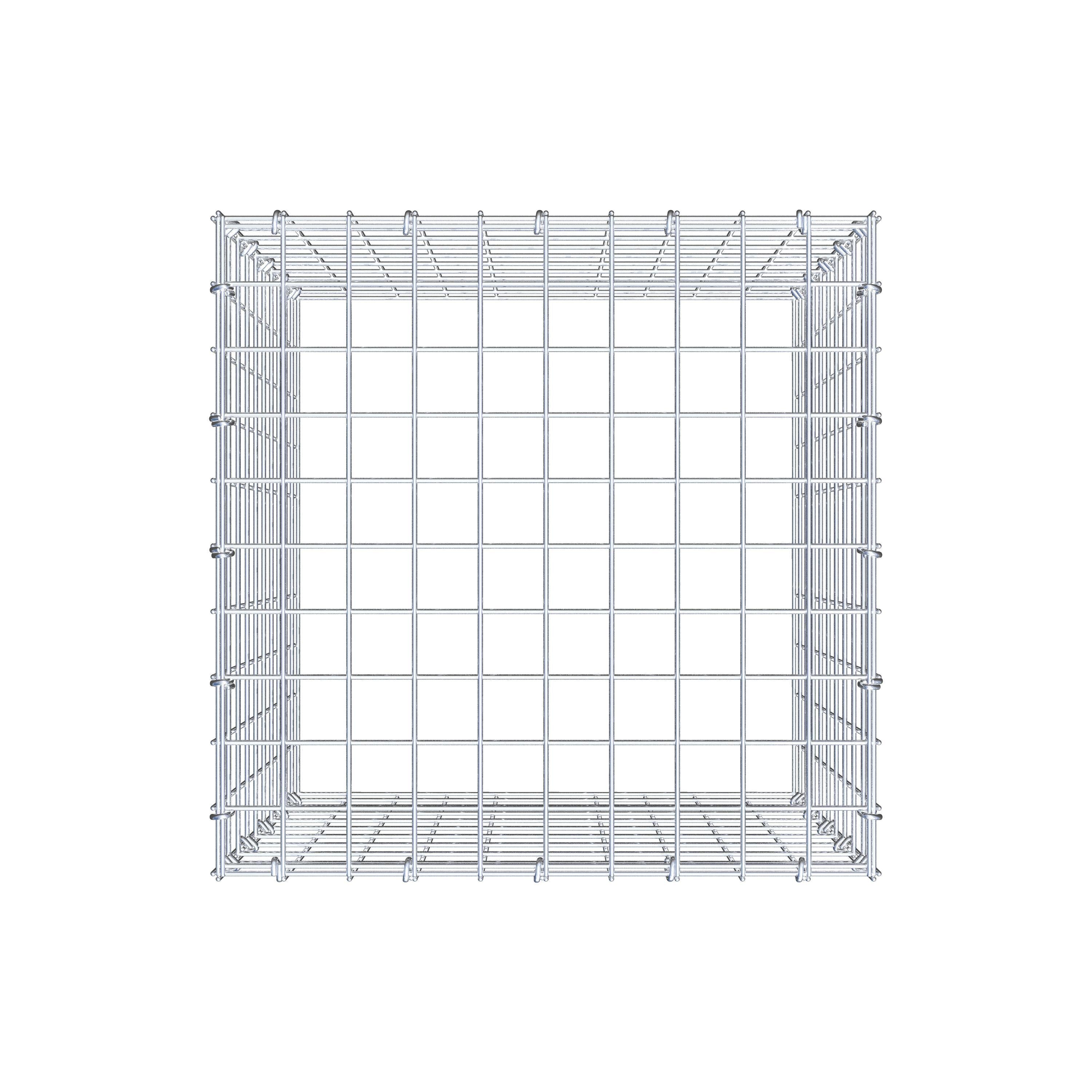 Schanskorf type 3 50 cm x 50 cm x 50 cm (L x H x D), maaswijdte 5 cm x 5 cm, C-ring