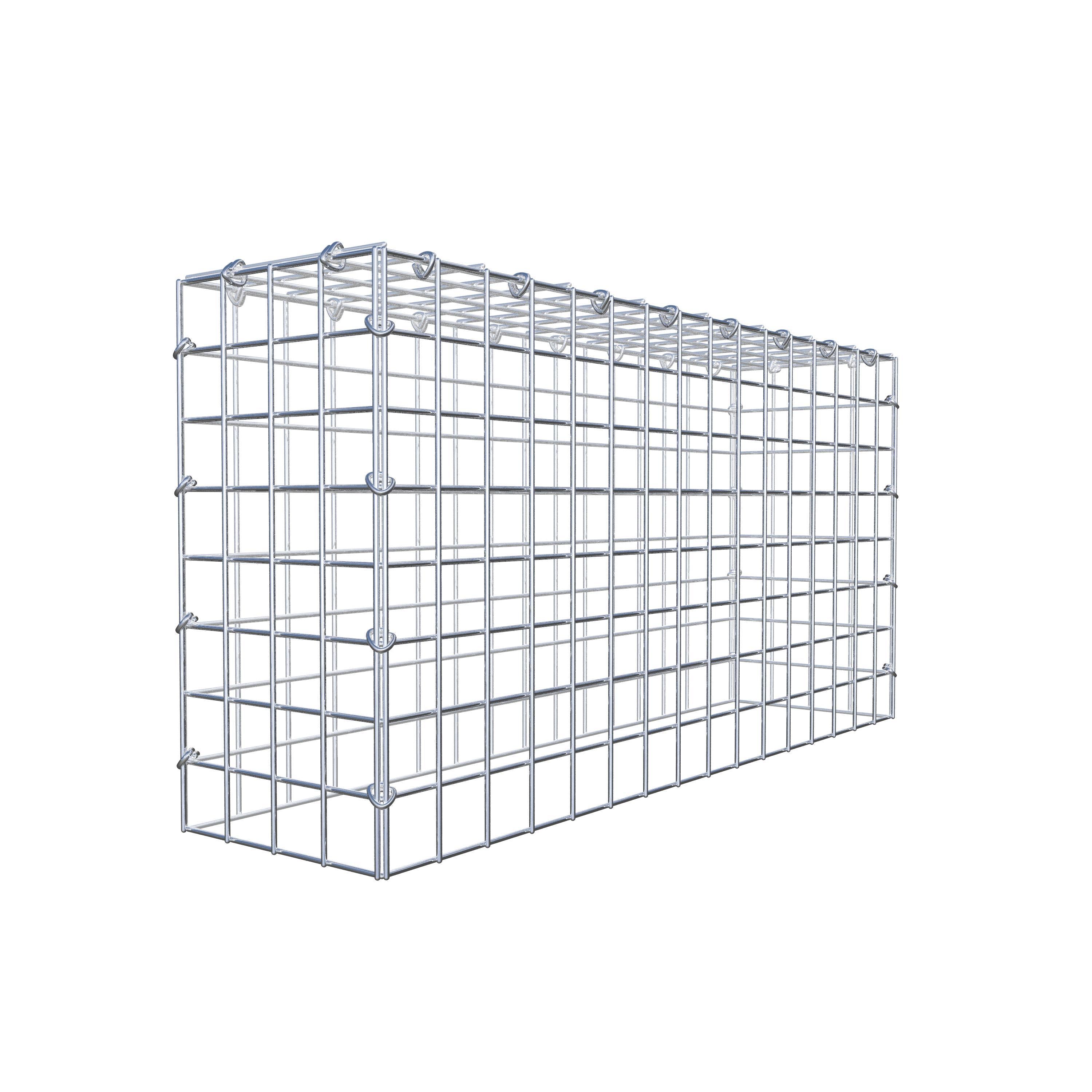 Schanskorf type 3 80 cm x 40 cm x 20 cm (L x H x D), maaswijdte 5 cm x 5 cm, C-ring