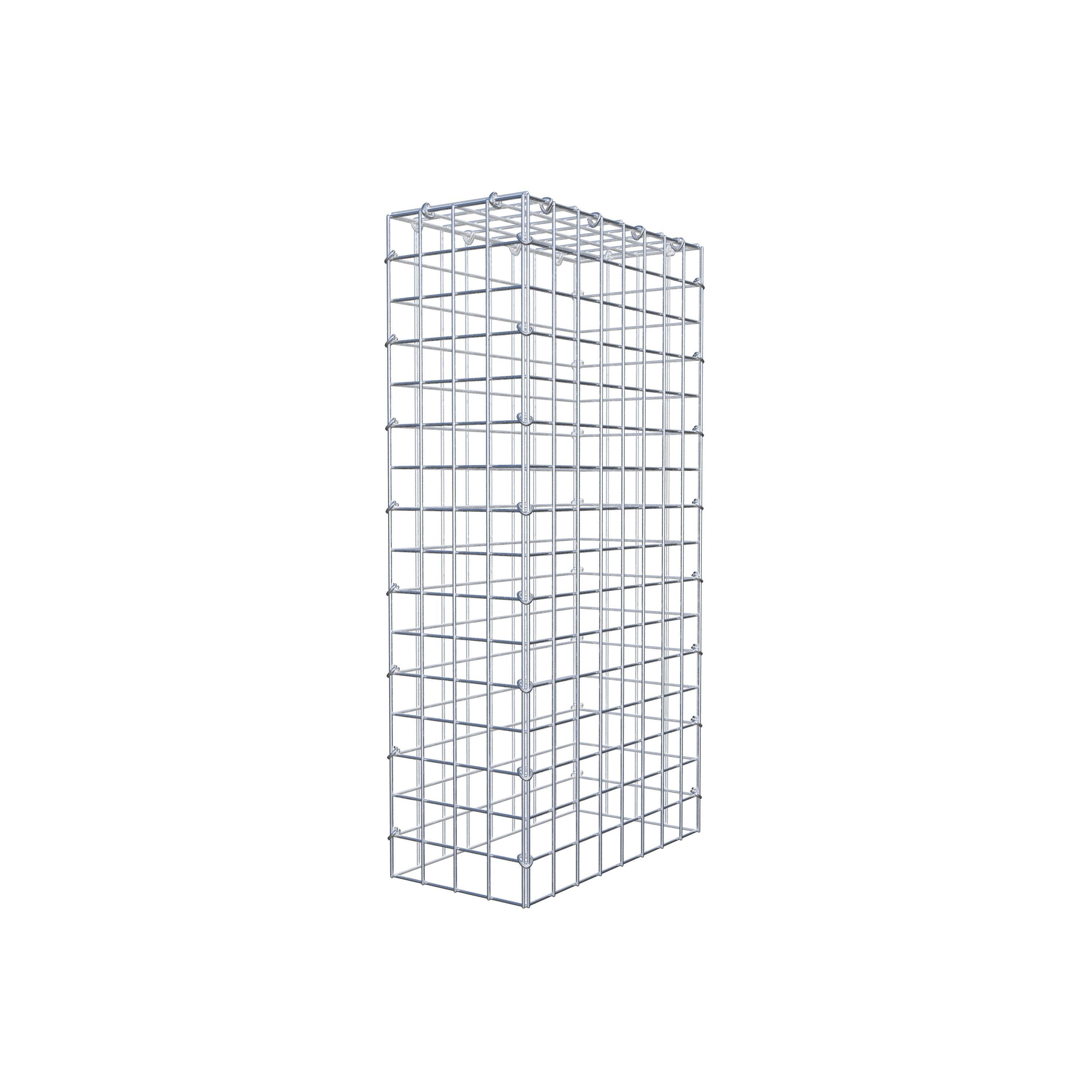 Schanskorf type 3 80 cm x 40 cm x 20 cm (L x H x D), maaswijdte 5 cm x 5 cm, C-ring