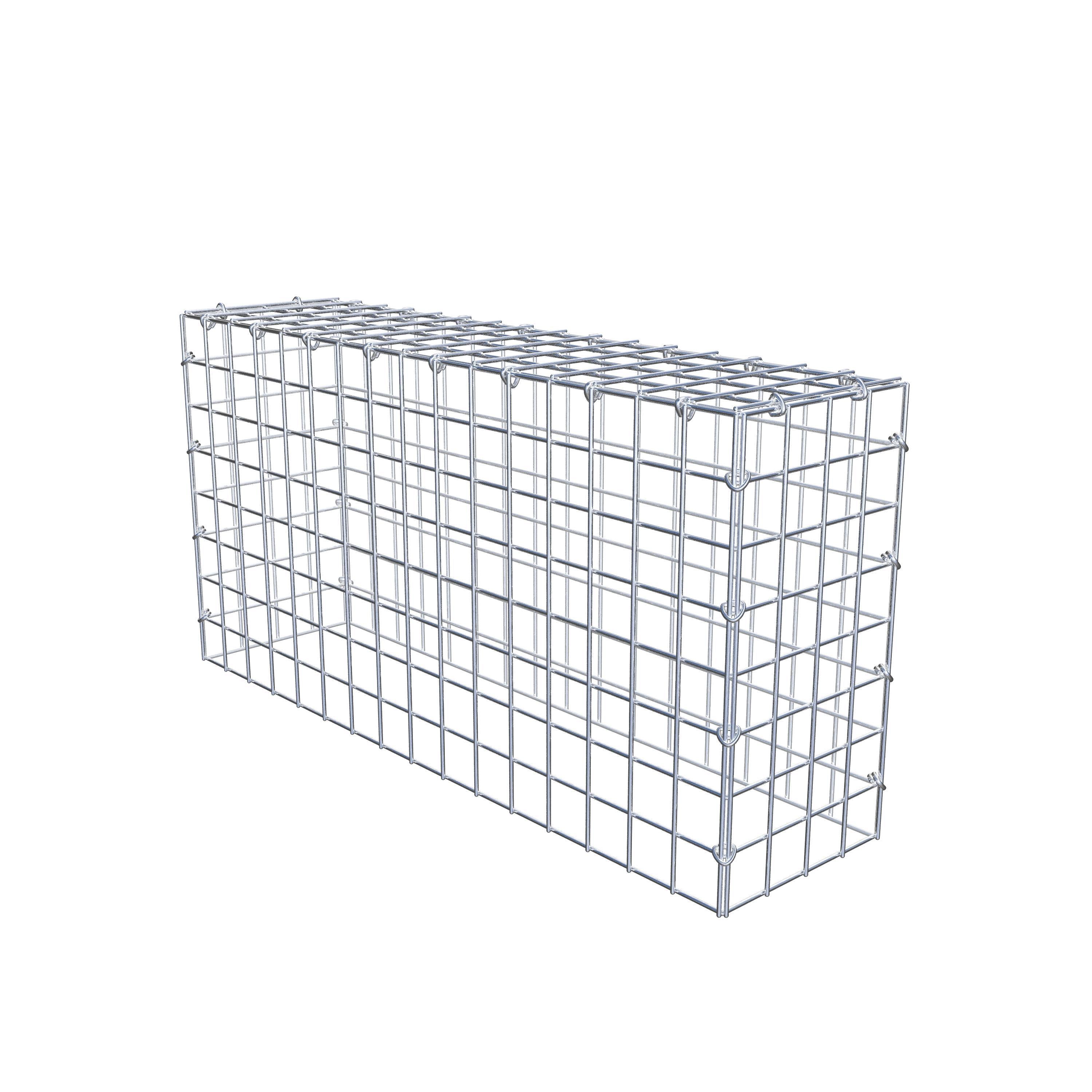 Schanskorf type 3 80 cm x 40 cm x 20 cm (L x H x D), maaswijdte 5 cm x 5 cm, C-ring