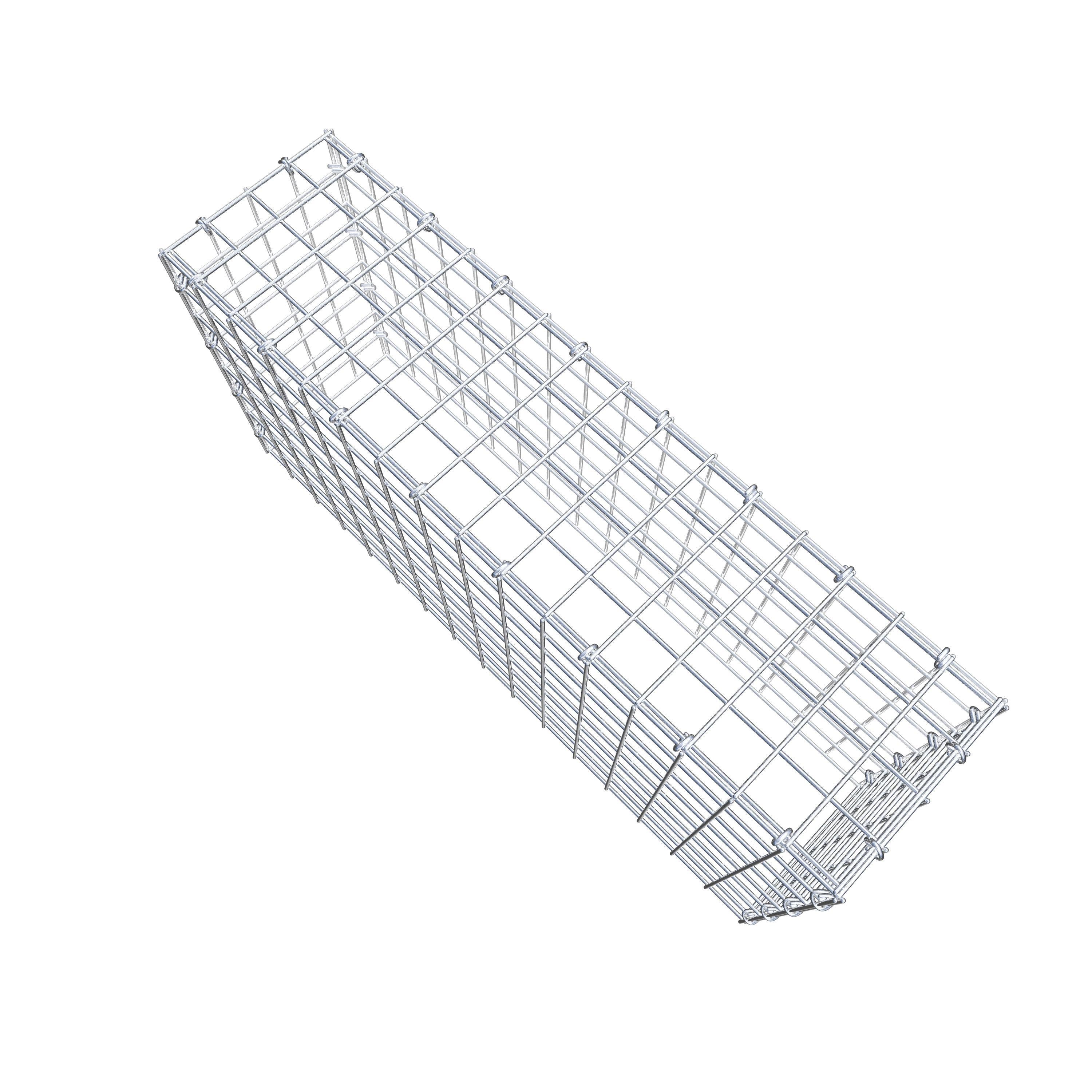 Schanskorf type 3 80 cm x 40 cm x 20 cm (L x H x D), maaswijdte 5 cm x 5 cm, C-ring