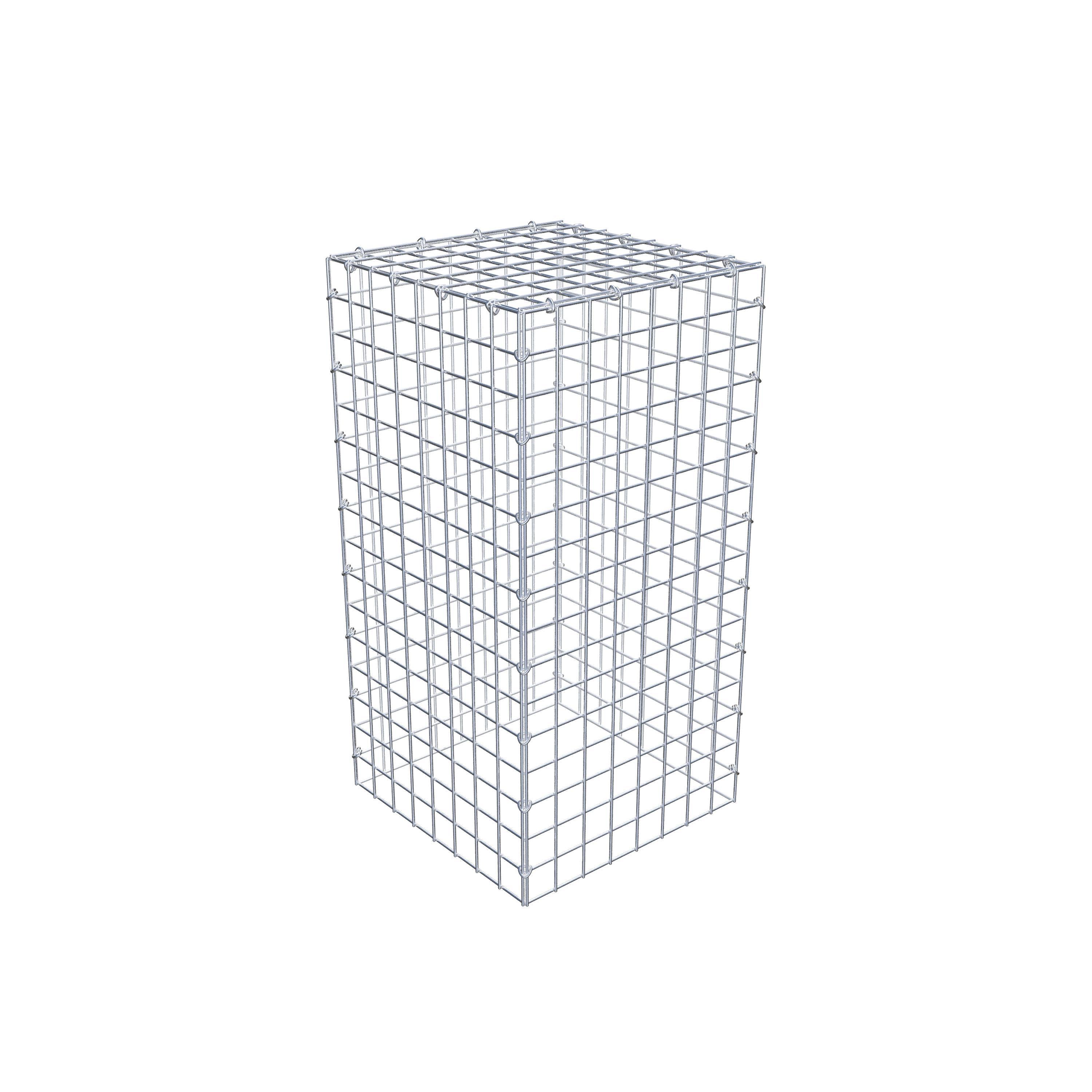 Mounted gabion type 3 80 cm x 40 cm x 40 cm (L x H x D), mesh size 5 cm x 5 cm, C-ring