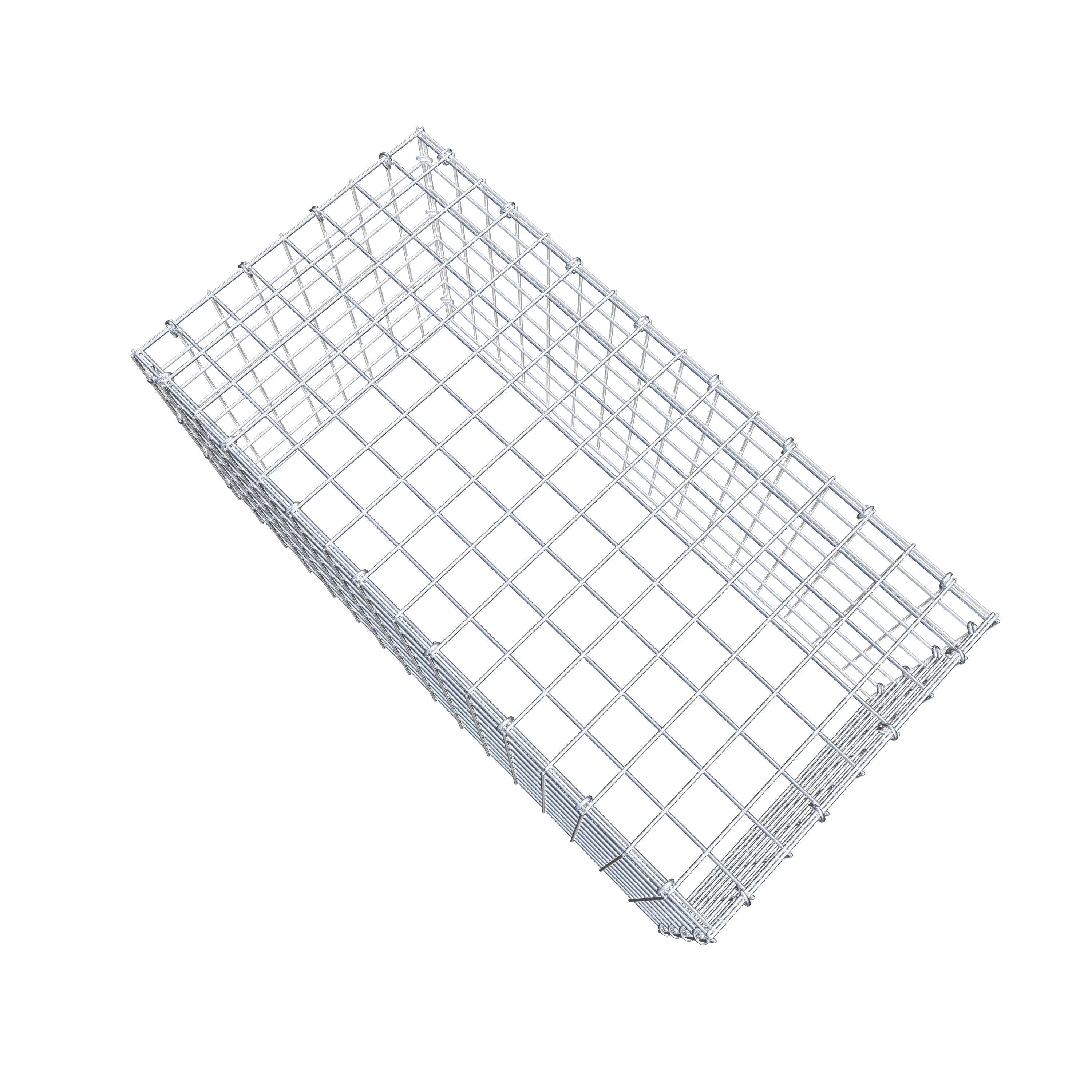 Schanskorf type 3 80 cm x 40 cm x 40 cm (L x H x D), maaswijdte 5 cm x 5 cm, C-ring