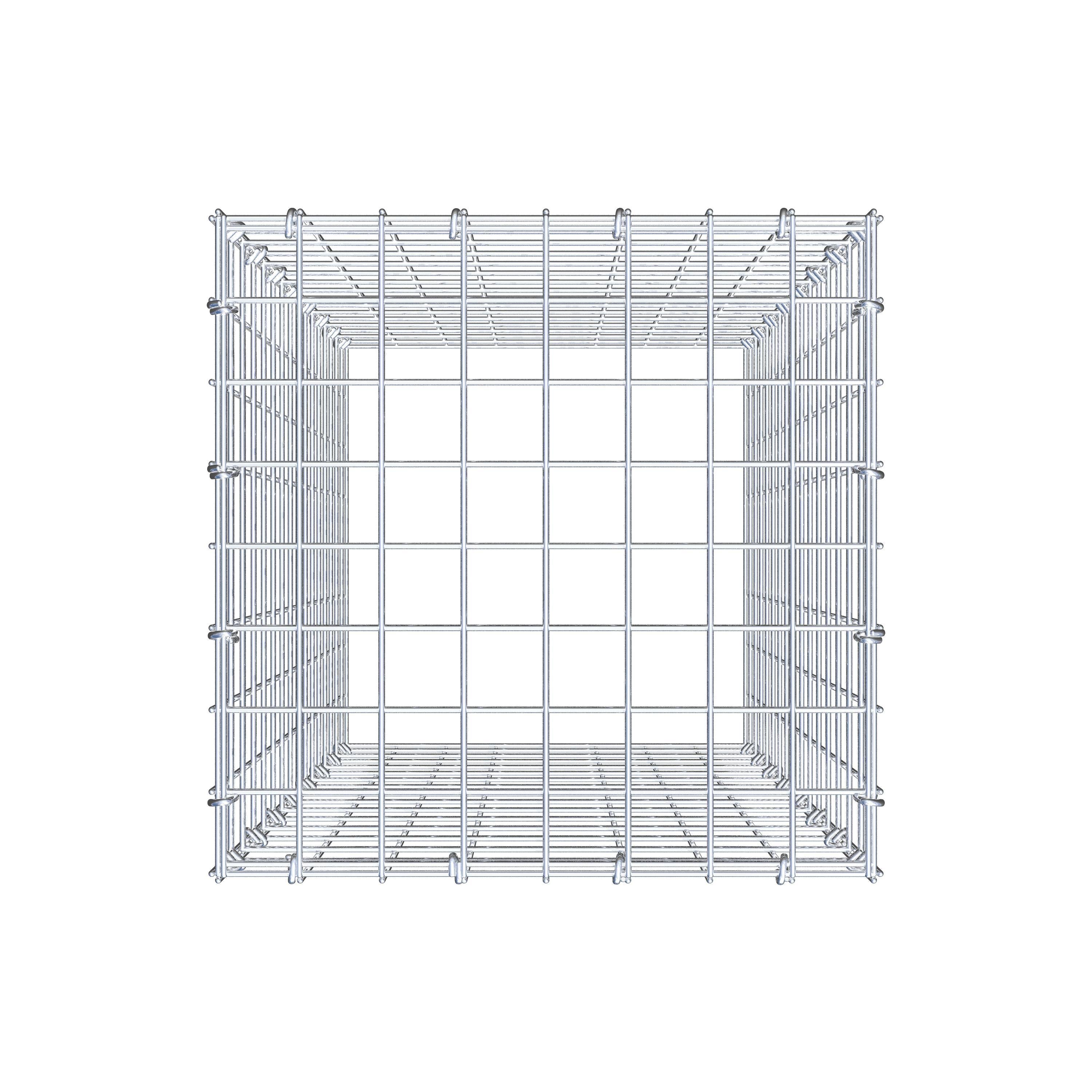 Schanskorf type 3 80 cm x 40 cm x 40 cm (L x H x D), maaswijdte 5 cm x 5 cm, C-ring