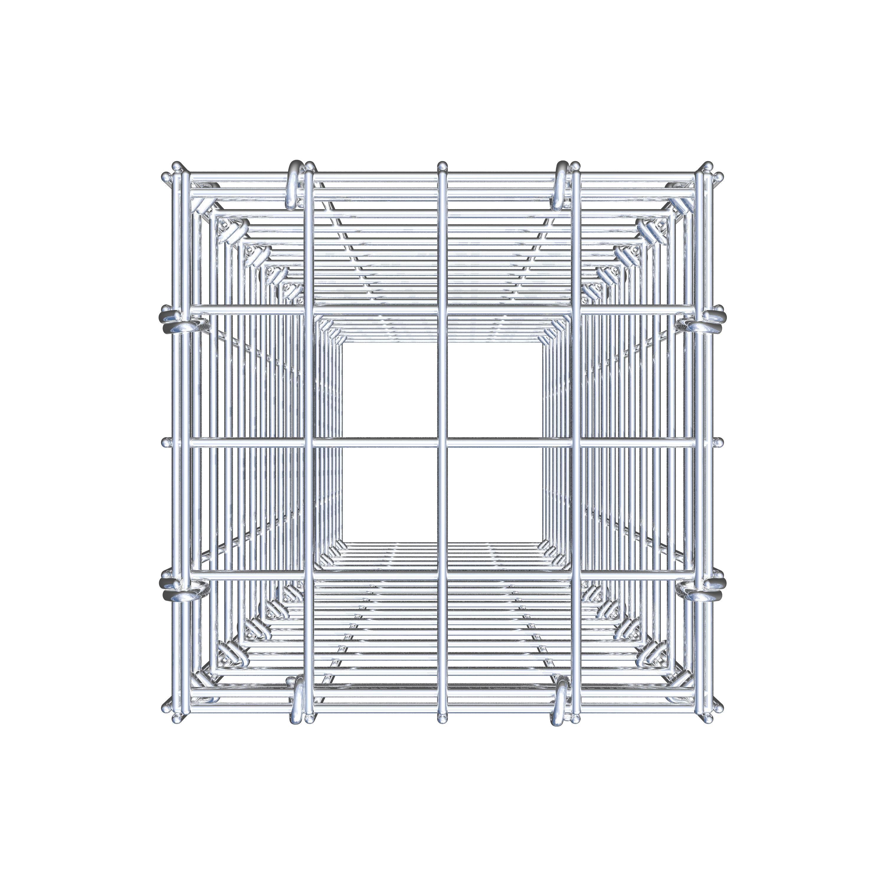 Gabião Tipo 3 100 cm x 20 cm x 20 cm (C x A x P), malhagem 5 cm x 5 cm, anel C