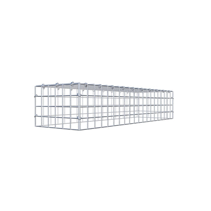 Monteret gabion type 3 100 cm x 20 cm x 30 cm (L x H x D), maskestørrelse 5 cm x 5 cm, C-ring