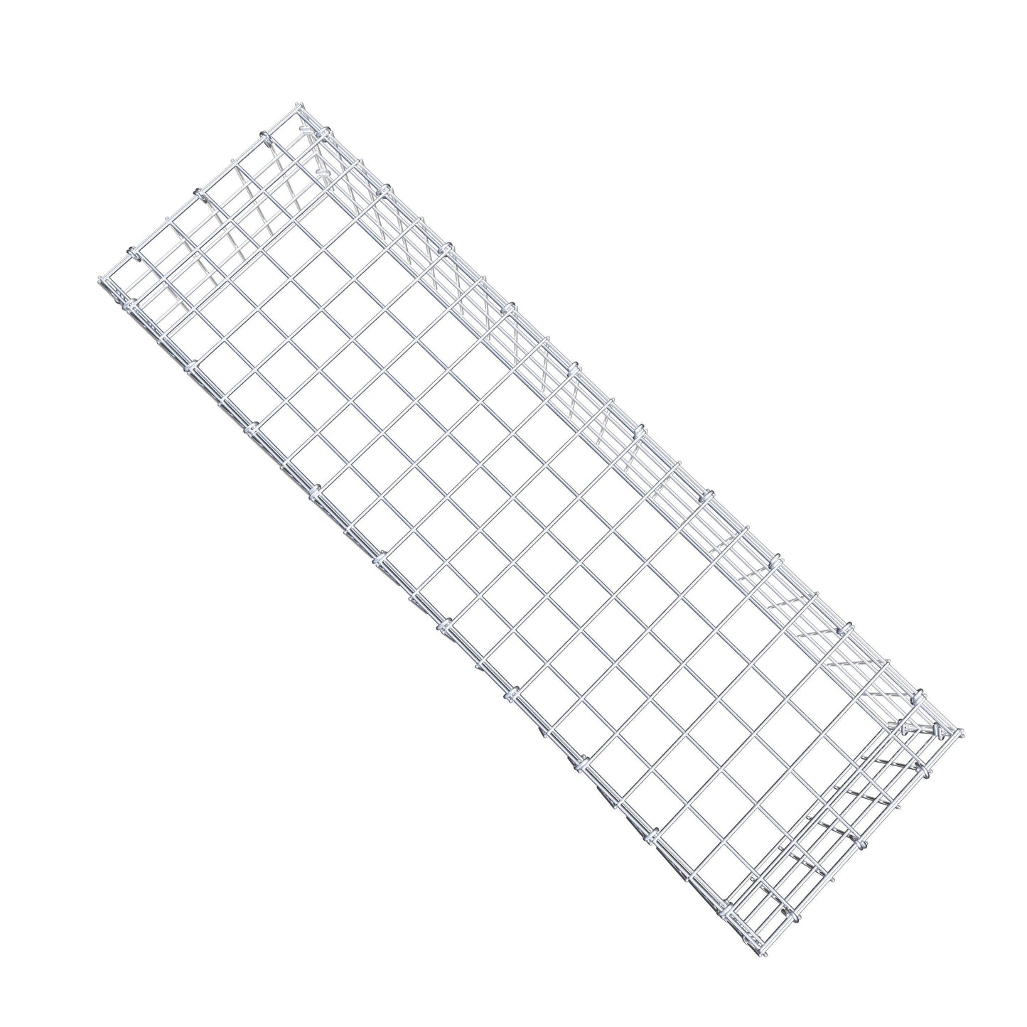 Monteret gabion type 3 100 cm x 20 cm x 30 cm (L x H x D), maskestørrelse 5 cm x 5 cm, C-ring