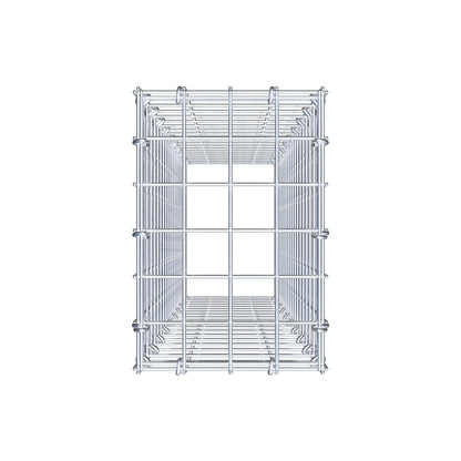 Monteret gabion type 3 100 cm x 20 cm x 30 cm (L x H x D), maskestørrelse 5 cm x 5 cm, C-ring