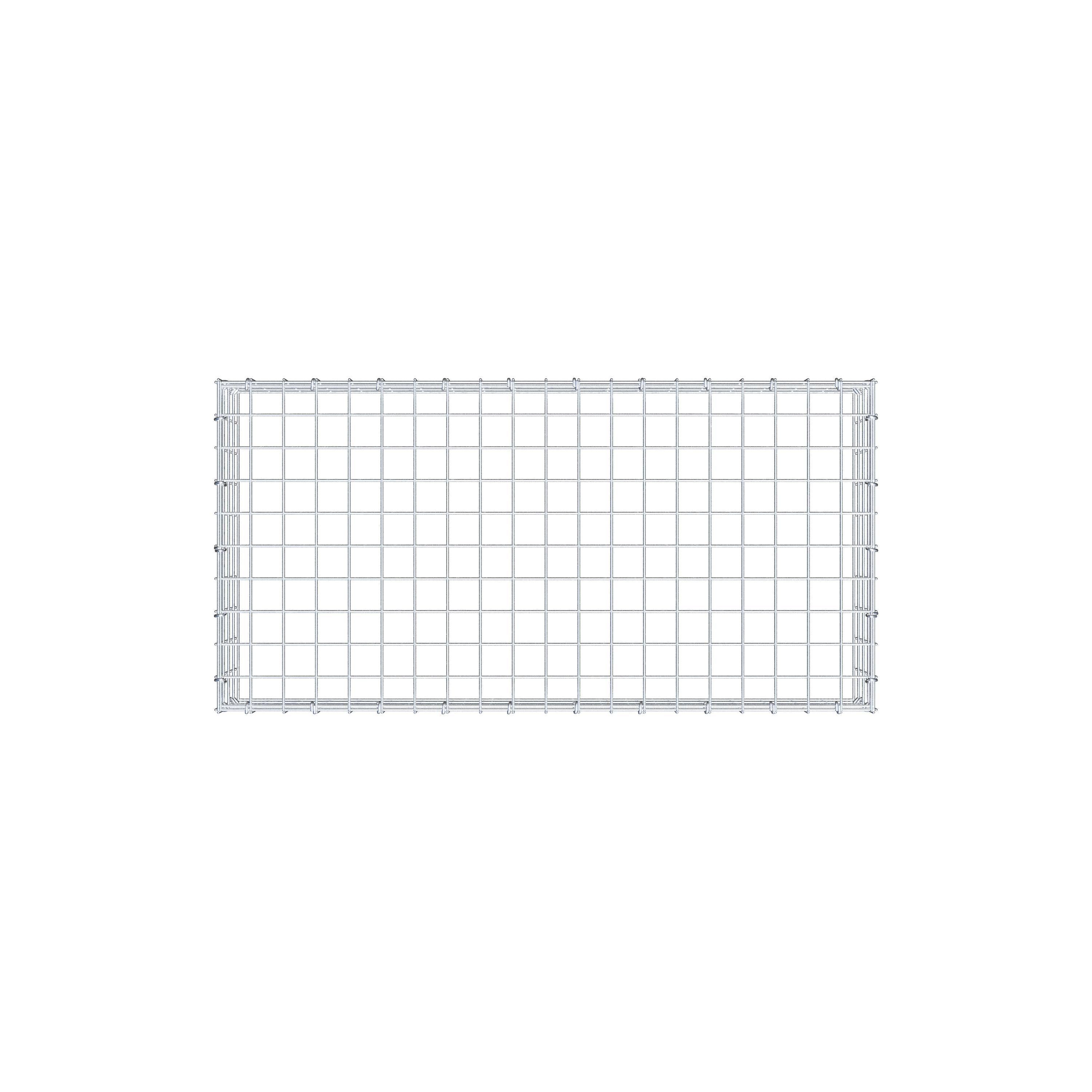 Mounted gabion type 3 100 cm x 20 cm x 50 cm (L x H x D), mesh size 5 cm x 5 cm, C-ring