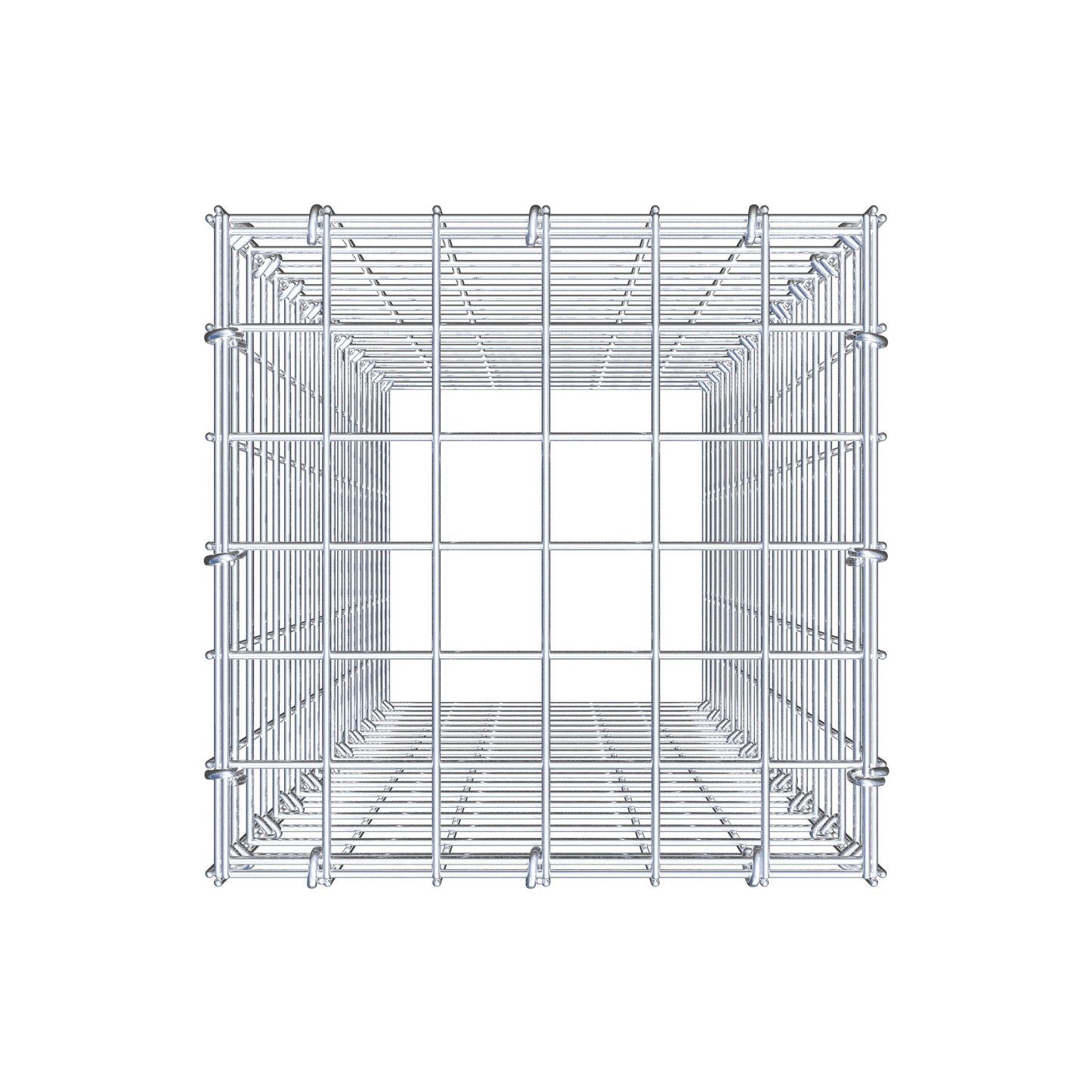 Mounted gabion type 3 100 cm x 30 cm x 30 cm (L x H x D), mesh size 5 cm x 5 cm, C-ring