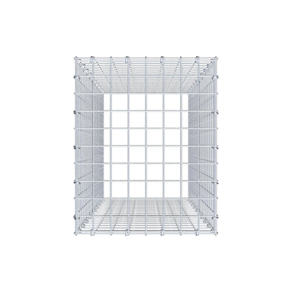 Monteret gabion type 3 100 cm x 40 cm x 50 cm (L x H x D), maskestørrelse 5 cm x 5 cm, C-ring