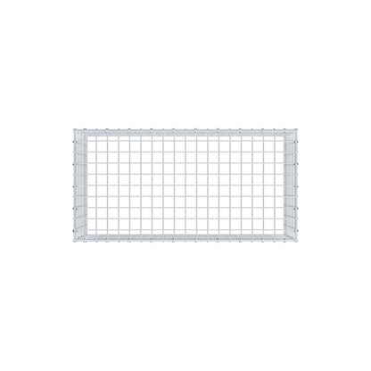 Monteret gabion type 3 100 cm x 40 cm x 50 cm (L x H x D), maskestørrelse 5 cm x 5 cm, C-ring