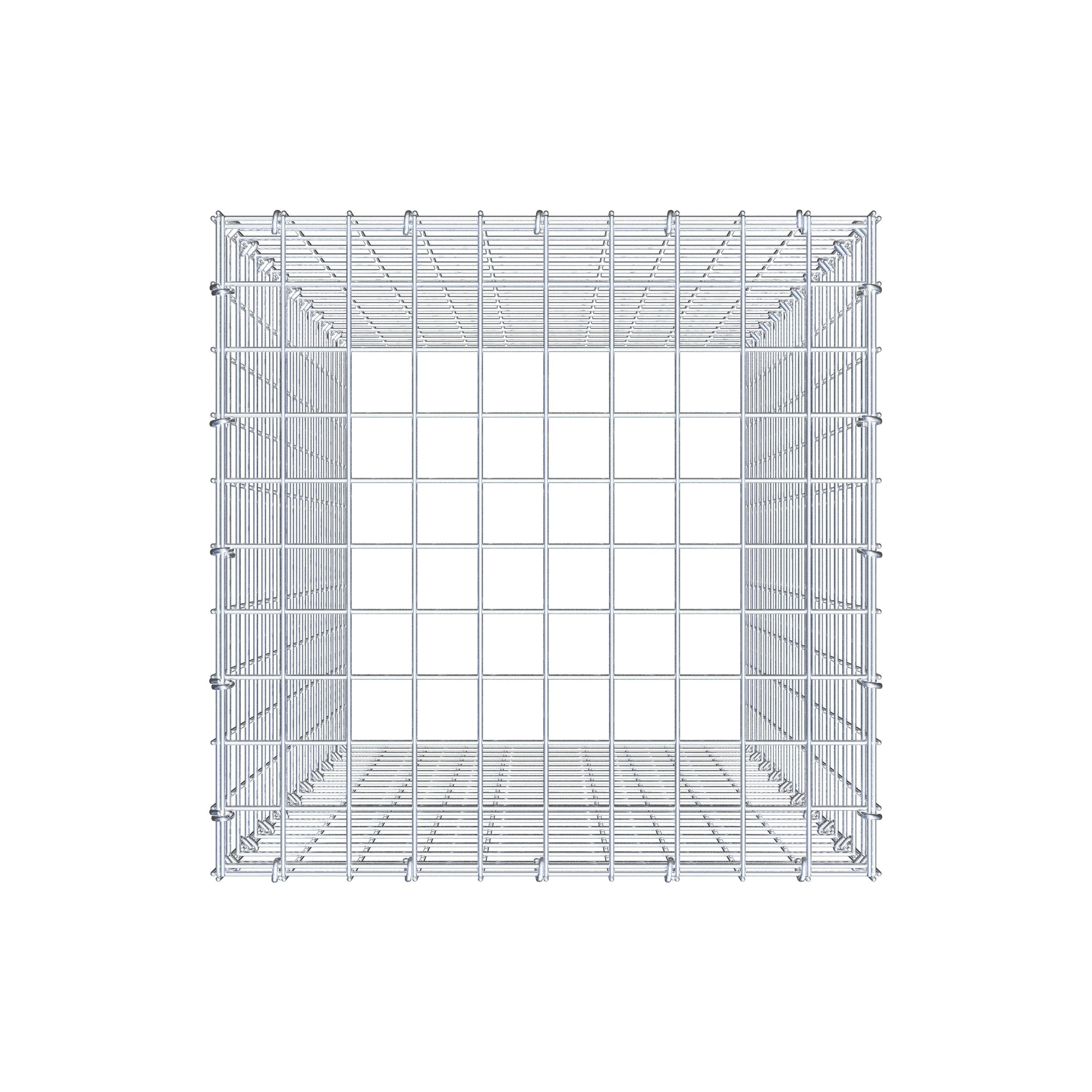 Schanskorf type 3 100 cm x 50 cm x 50 cm (L x H x D), maaswijdte 5 cm x 5 cm, C-ring