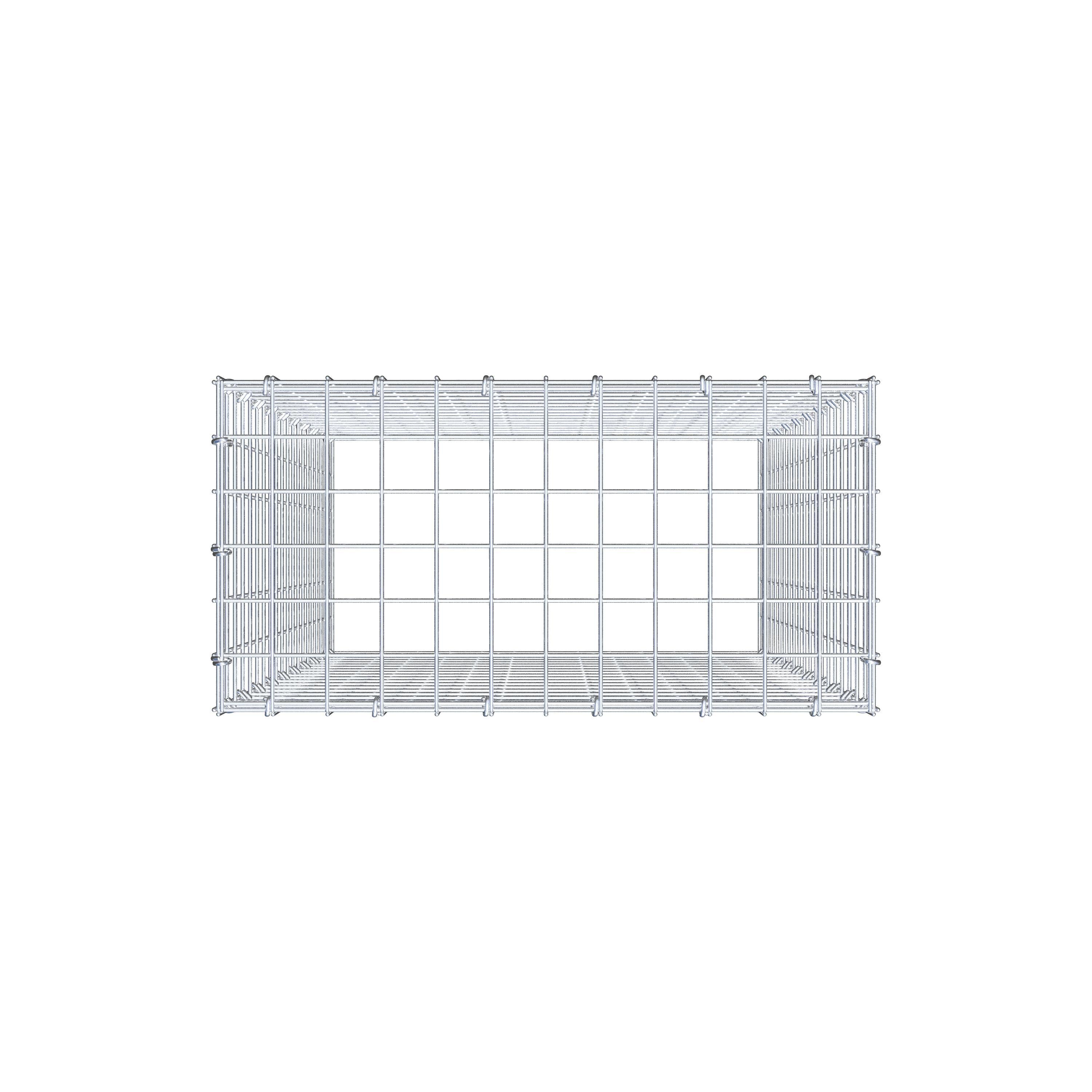 Schanskorf type 3 100 cm x 60 cm x 30 cm (L x H x D), maaswijdte 5 cm x 5 cm, C-ring