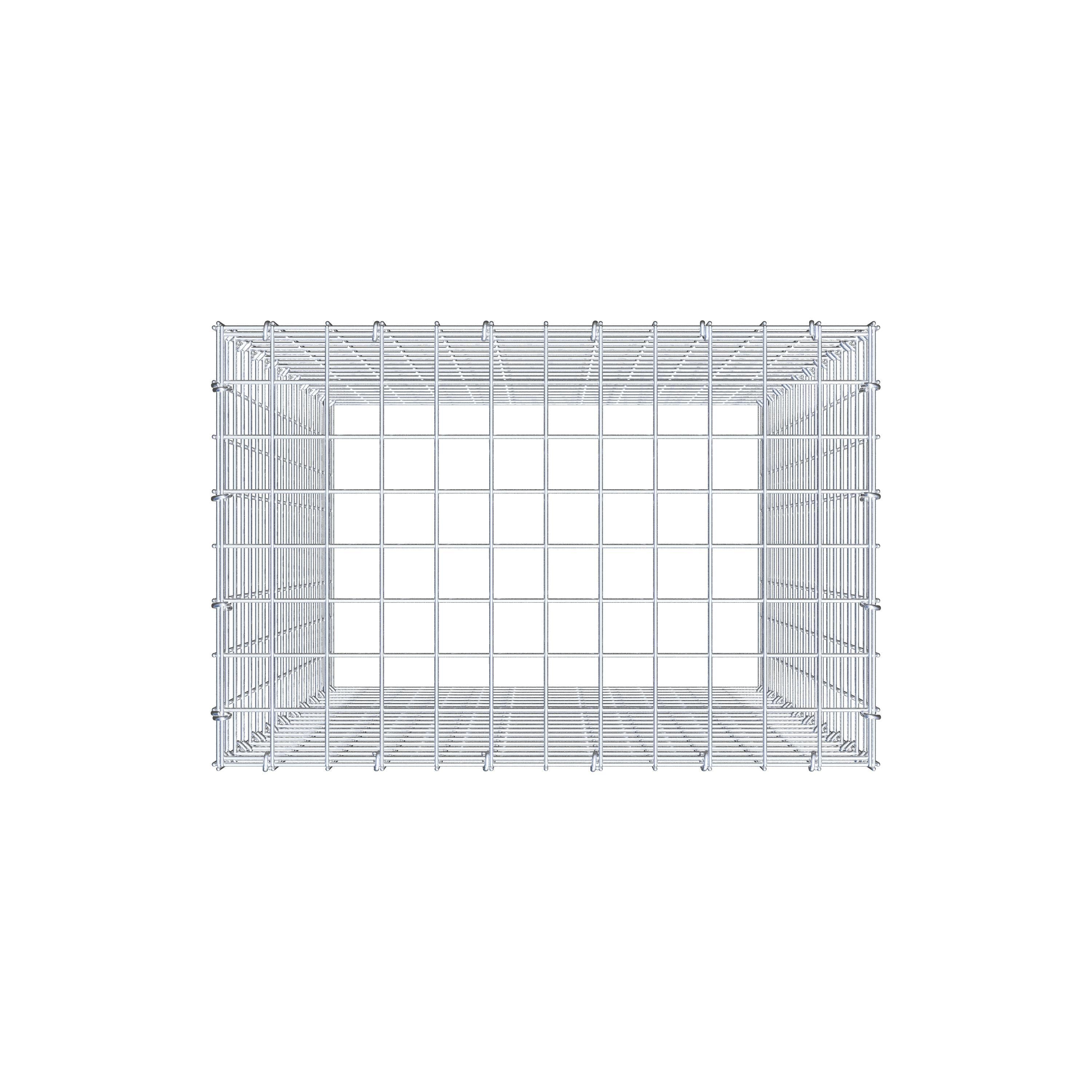 Schanskorf type 3 100 cm x 60 cm x 40 cm (L x H x D), maaswijdte 5 cm x 5 cm, C-ring