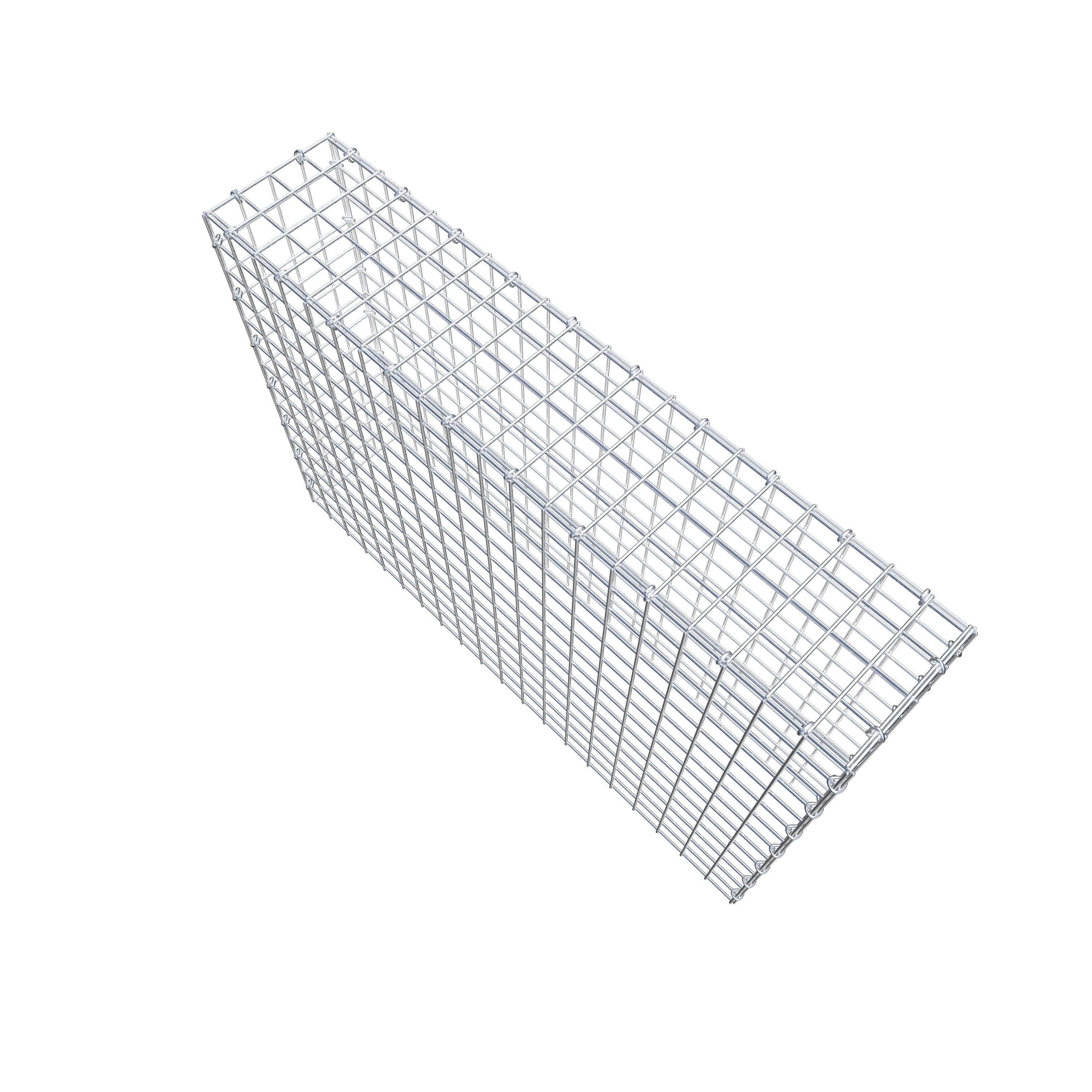 Anbaugabione Typ 3 100 cm x 70 cm x 20 cm (L x H x T), Maschenweite 5 cm x 5 cm, C-Ring