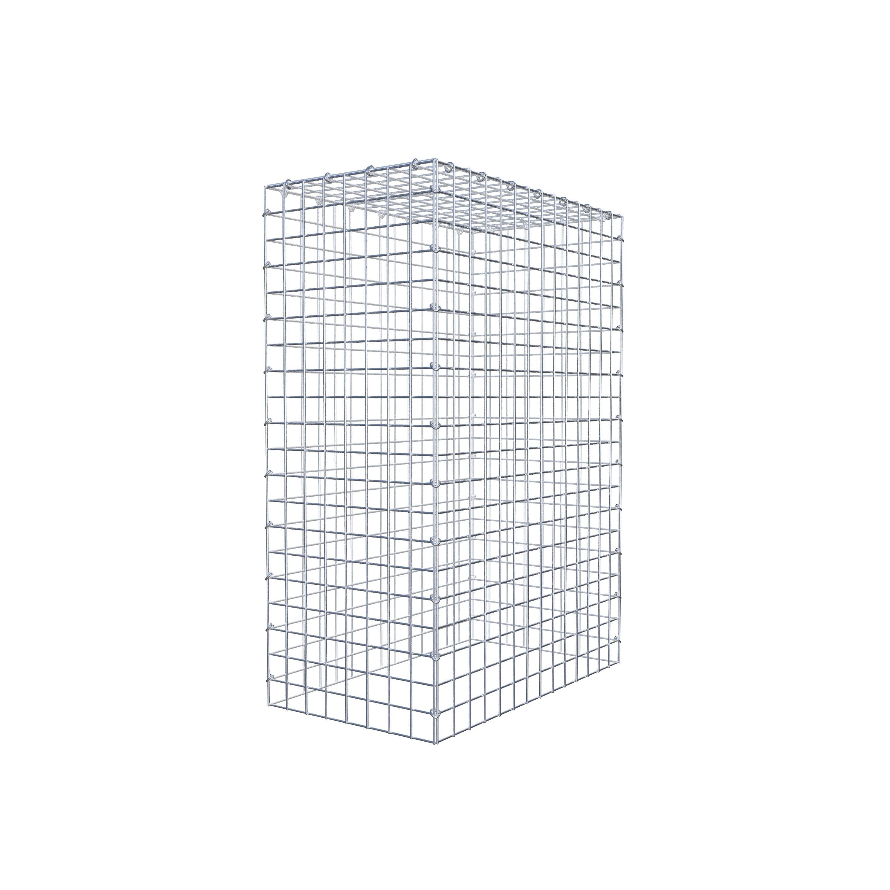 Monteret gabion type 3 100 cm x 70 cm x 40 cm (L x H x D), maskestørrelse 5 cm x 5 cm, C-ring