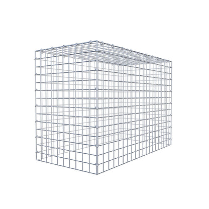 Typ 3 påbyggnadsgabion 100 cm x 70 cm x 50 cm (L x H x D), maskstorlek 5 cm x 5 cm, C-ring
