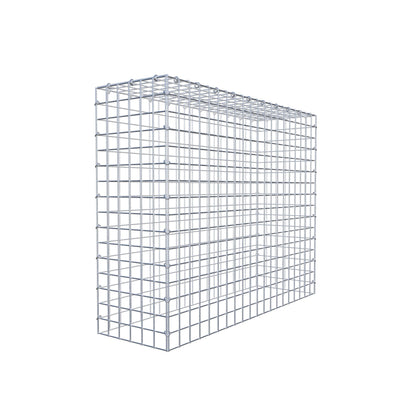 Typ 3 påbyggnadsgabion 100 cm x 80 cm x 30 cm (L x H x D), maskstorlek 5 cm x 5 cm, C-ring