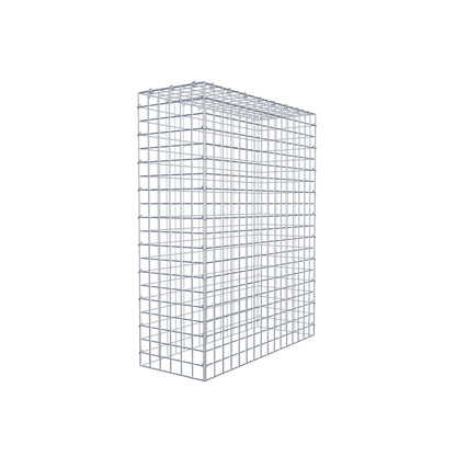 Typ 3 påbyggnadsgabion 100 cm x 80 cm x 30 cm (L x H x D), maskstorlek 5 cm x 5 cm, C-ring