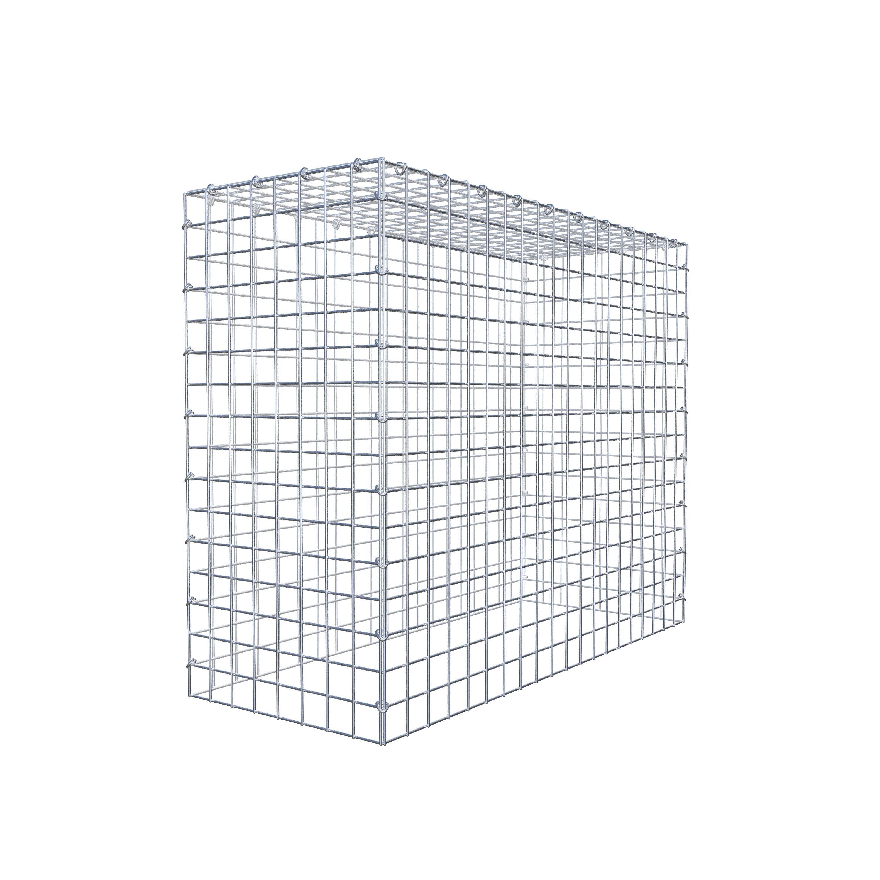 Monteret gabion type 3 100 cm x 80 cm x 40 cm (L x H x D), maskestørrelse 5 cm x 5 cm, C-ring