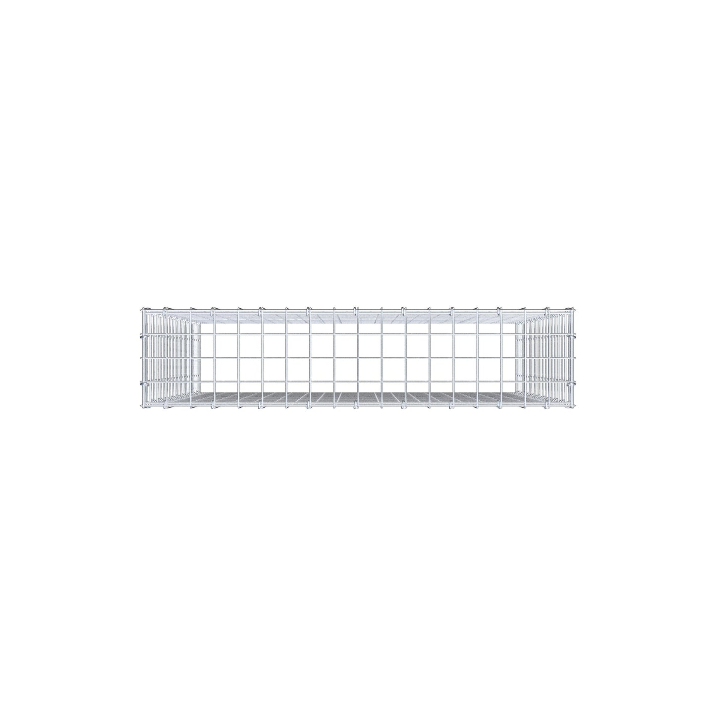 Gavión complementario de tipo 3 100 cm x 90 cm x 20 cm (L x A x P), malla 5 cm x 5 cm, anillo en C