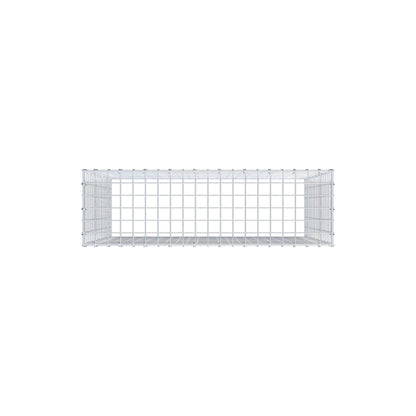 Monteret gabion type 3 100 cm x 90 cm x 30 cm (L x H x D), maskestørrelse 5 cm x 5 cm, C-ring