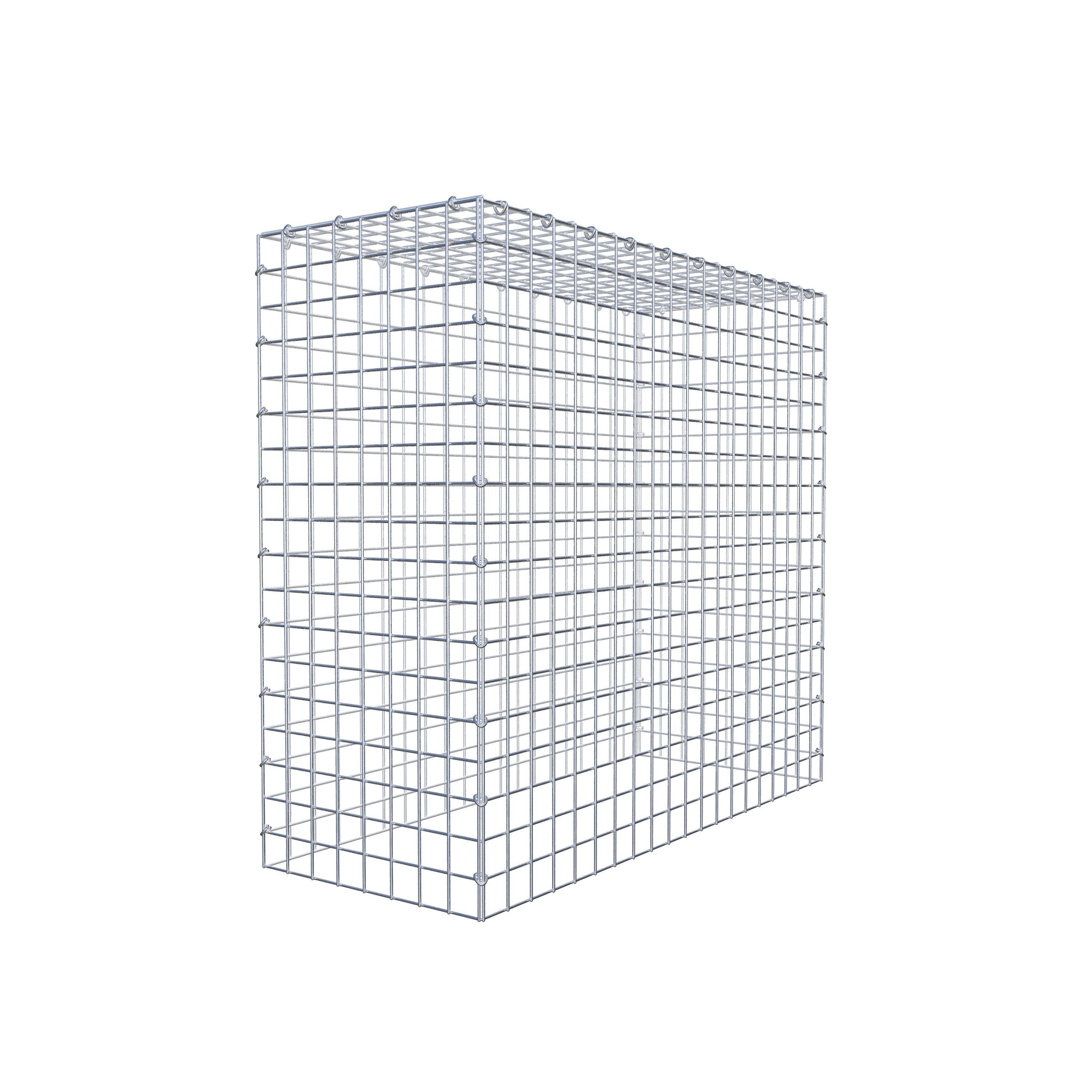 Monteret gabion type 3 100 cm x 90 cm x 40 cm (L x H x D), maskestørrelse 5 cm x 5 cm, C-ring