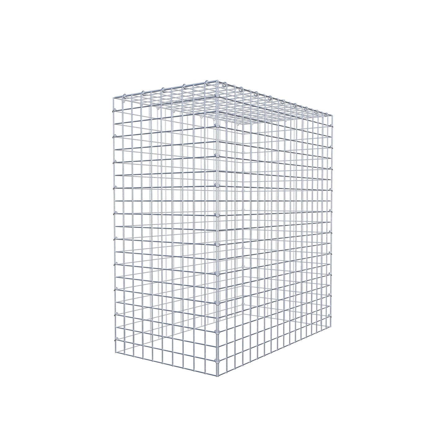 Typ 3 påbyggnadsgabion 100 cm x 90 cm x 50 cm (L x H x D), maskstorlek 5 cm x 5 cm, C-ring