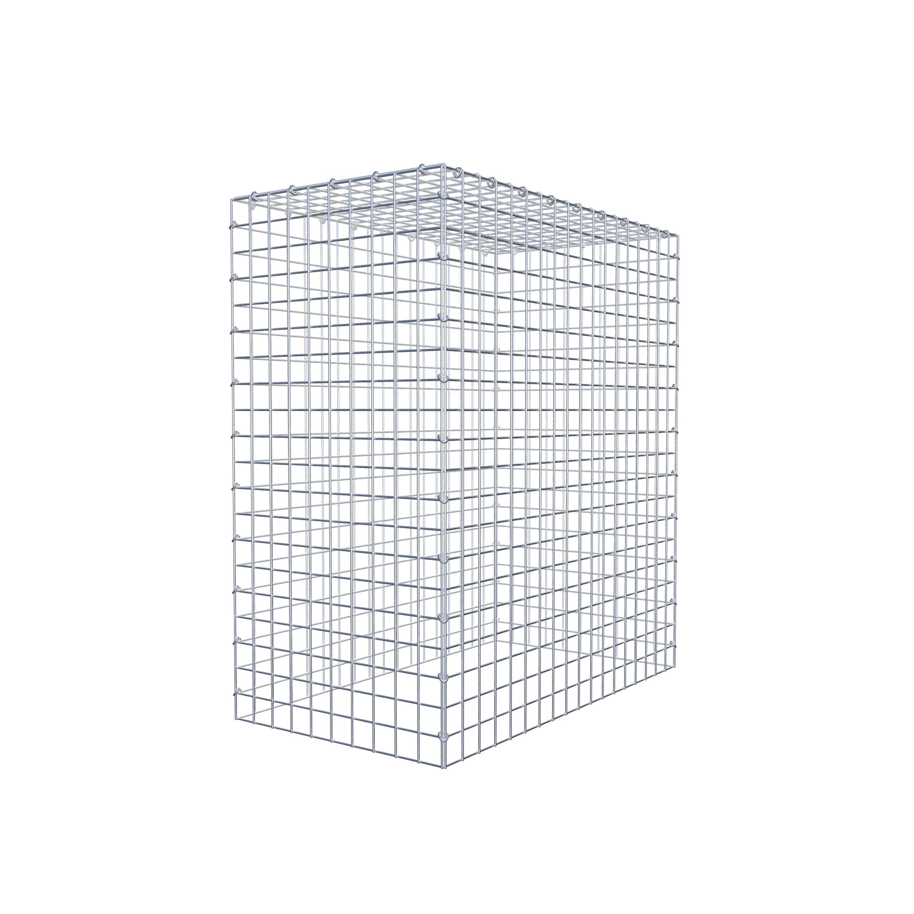 Monteret gabion type 3 100 cm x 90 cm x 50 cm (L x H x D), maskestørrelse 5 cm x 5 cm, C-ring