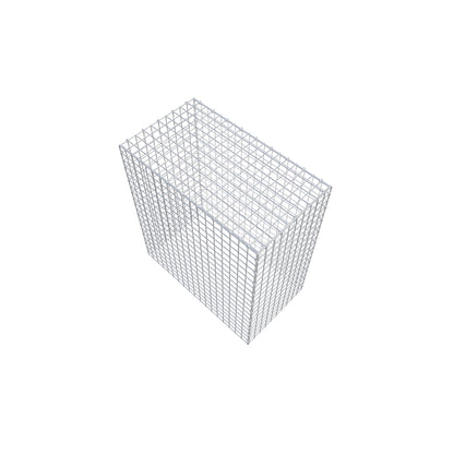 Typ 3 påbyggnadsgabion 100 cm x 90 cm x 50 cm (L x H x D), maskstorlek 5 cm x 5 cm, C-ring