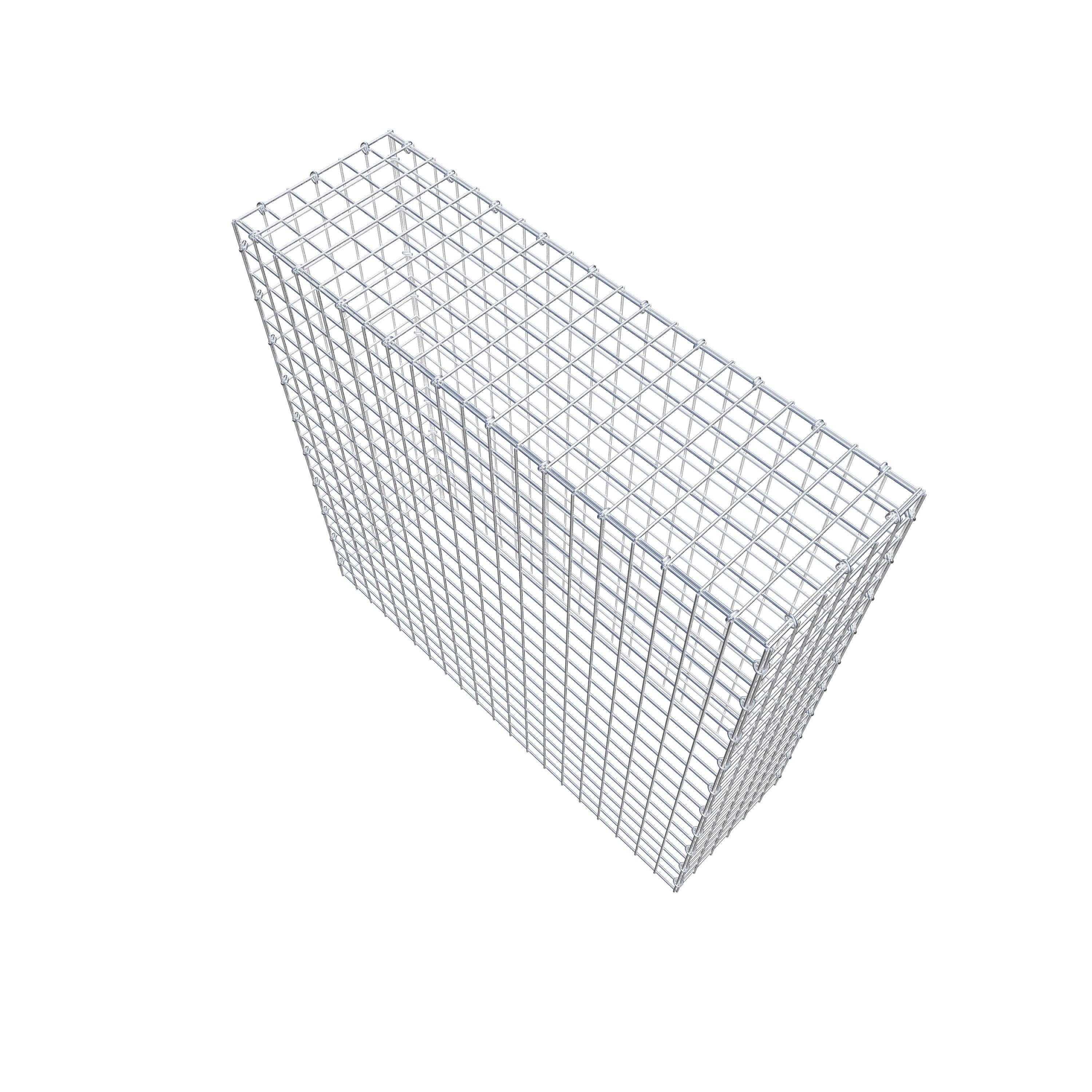 Mounted gabion type 3 100 cm x 100 cm x 30 cm (L x H x D), mesh size 5 cm x 5 cm, C-ring