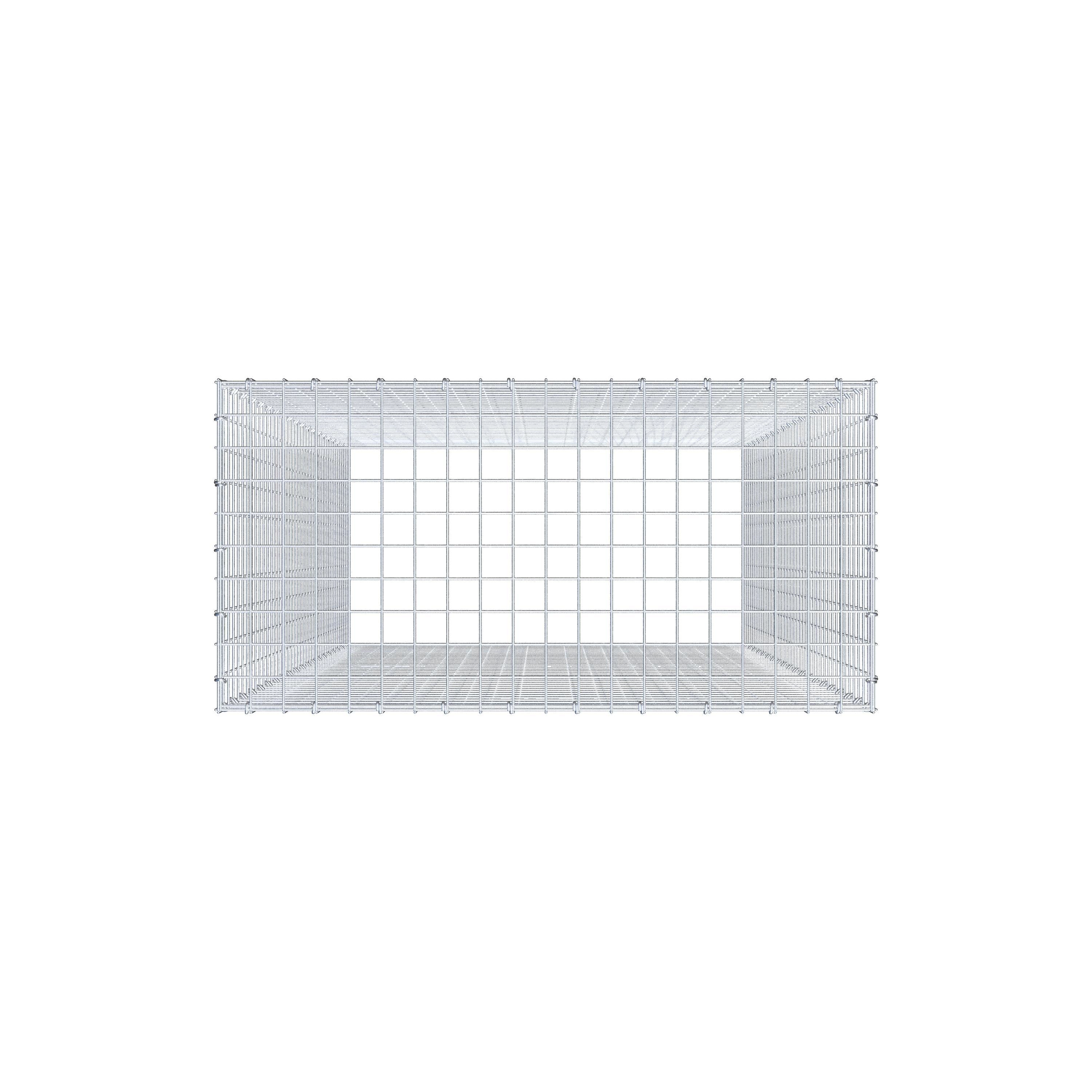 Anbaugabione Typ 3 200 cm x 100 cm x 50 cm (L x H x T), Maschenweite 5 cm x 5 cm, C-Ring