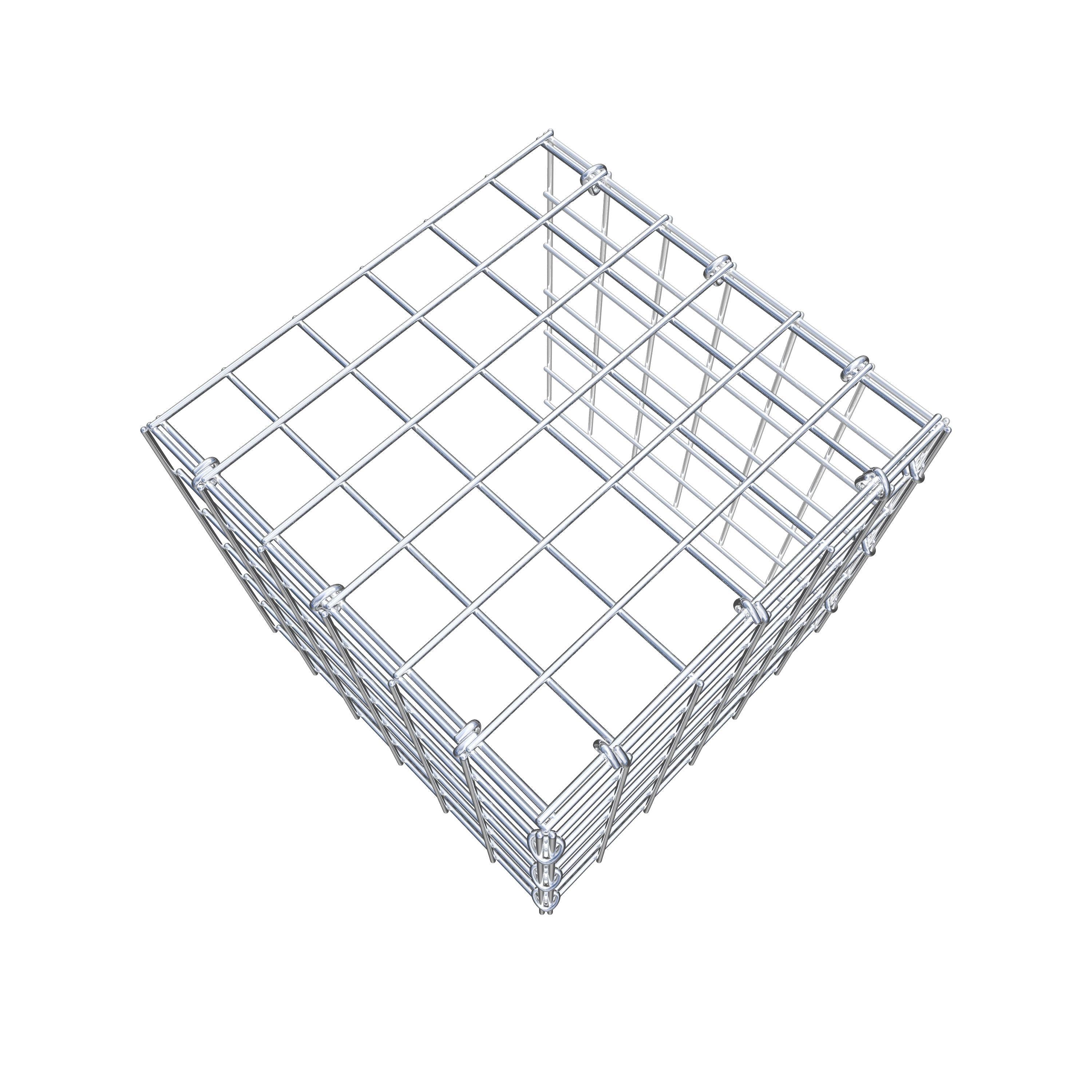 Schanskorf type 4 30 cm x 30 cm x 30 cm (L x H x D), maaswijdte 5 cm x 5 cm, C-ring