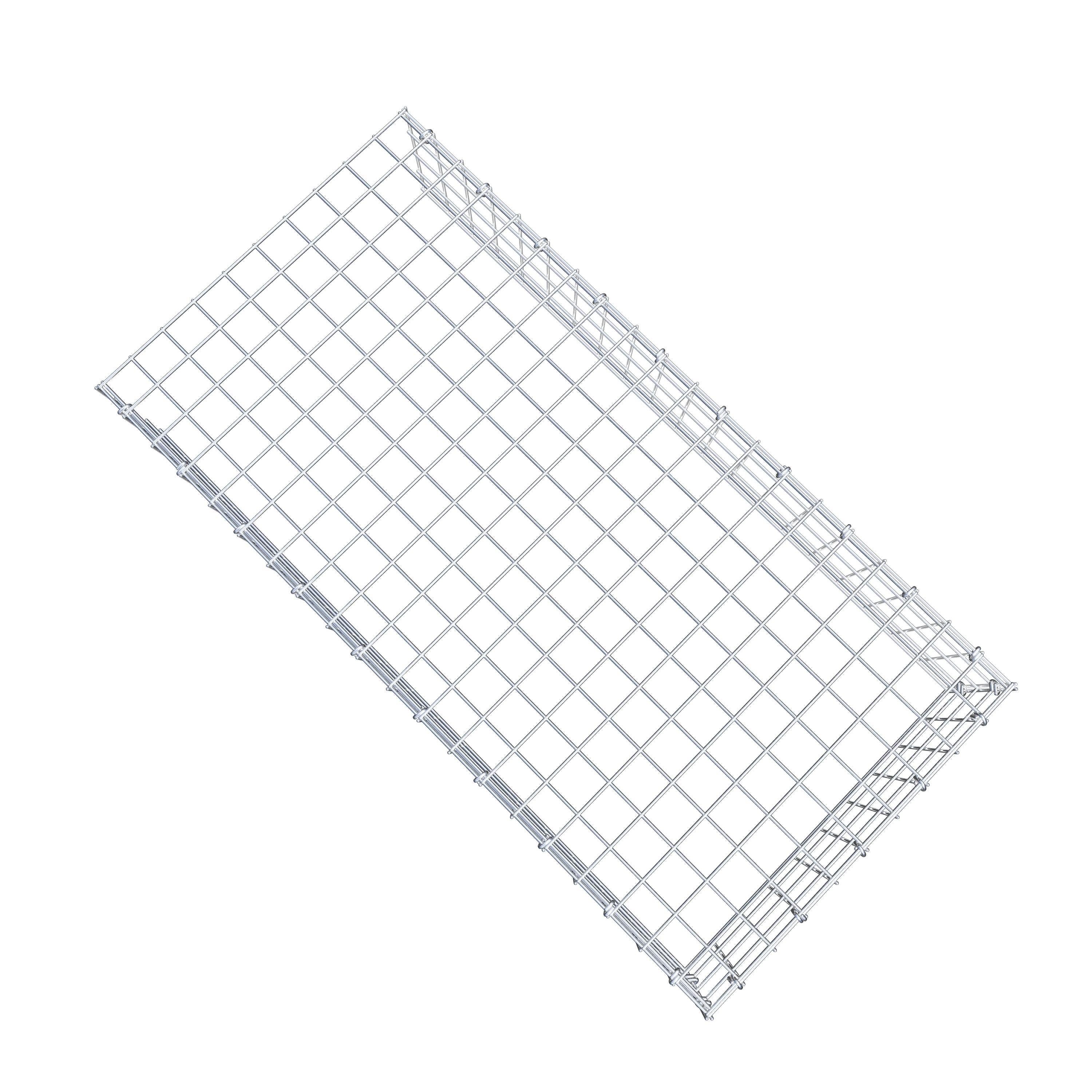 Anbaugabione Typ 4 100 cm x 20 cm x 50 cm (L x H x T), Maschenweite 5 cm x 5 cm, C-Ring