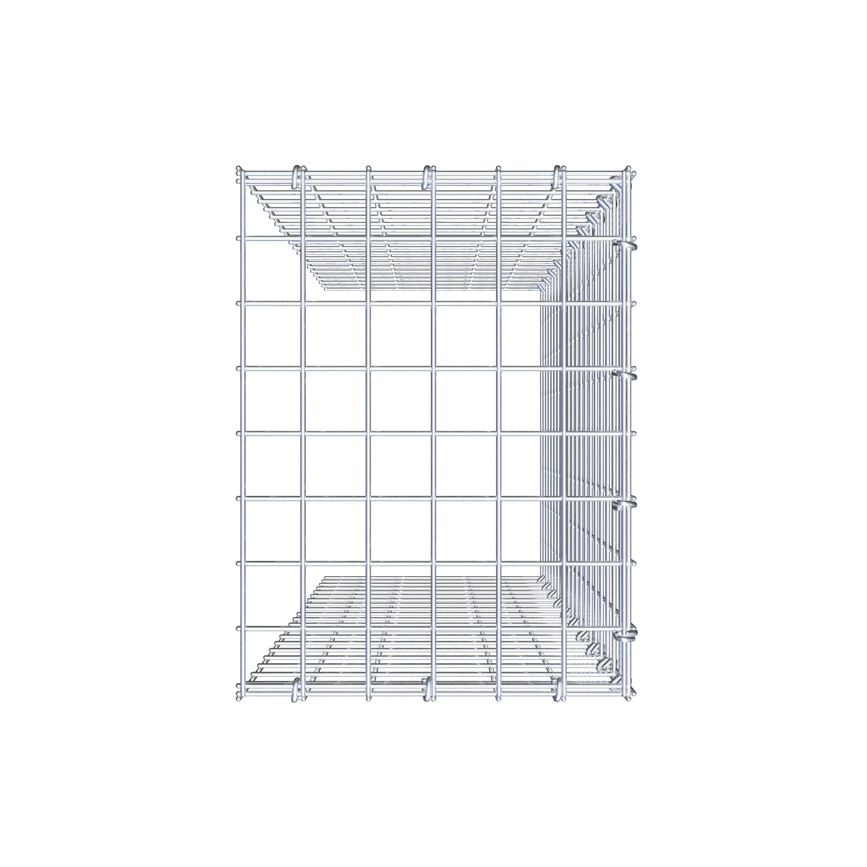 Schanskorf type 4 100 cm x 30 cm x 40 cm (L x H x D), maaswijdte 5 cm x 5 cm, C-ring