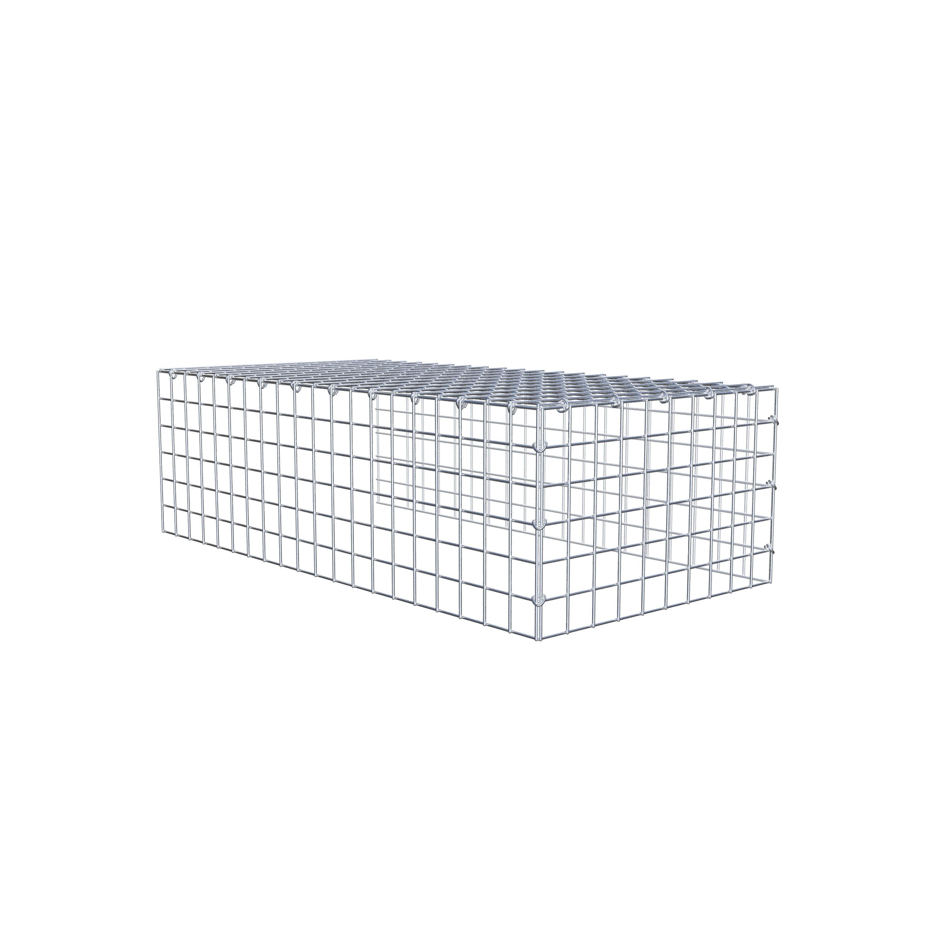 Anbaugabione Typ 4 100 cm x 30 cm x 50 cm (L x H x T), Maschenweite 5 cm x 5 cm, C-Ring