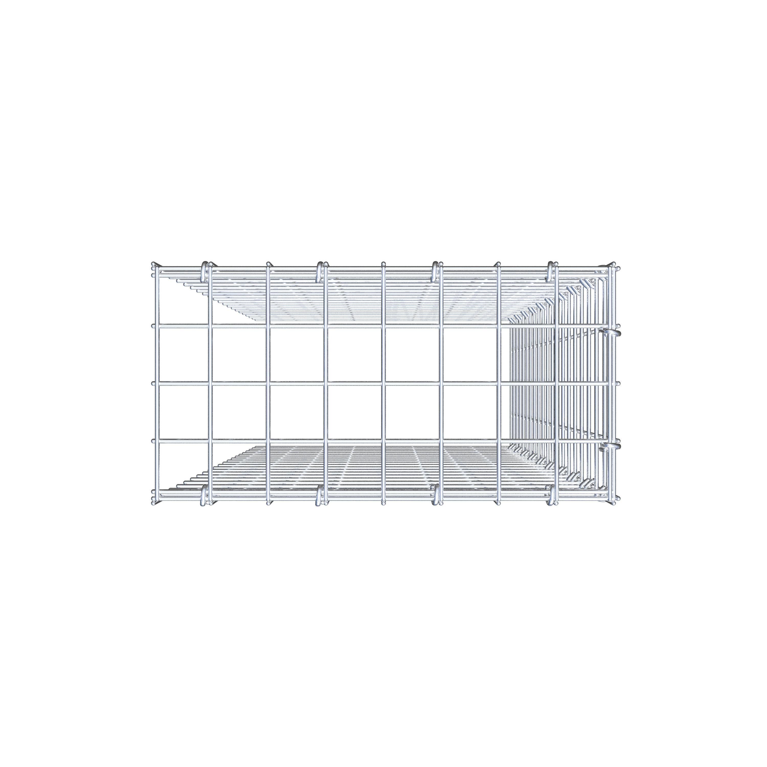 Schanskorf type 4 100 cm x 40 cm x 20 cm (L x H x D), maaswijdte 5 cm x 5 cm, C-ring