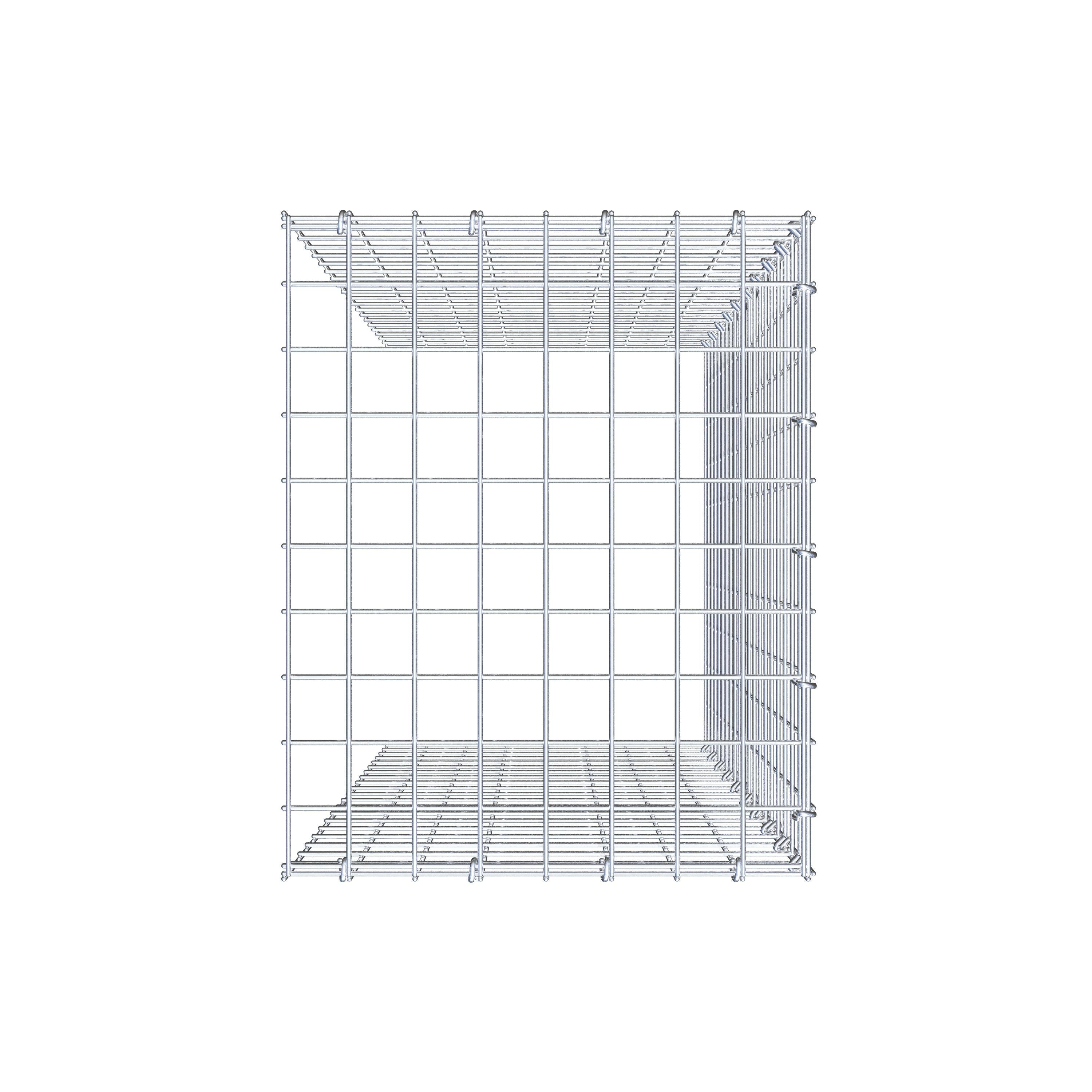 Schanskorf type 4 100 cm x 40 cm x 50 cm (L x H x D), maaswijdte 5 cm x 5 cm, C-ring